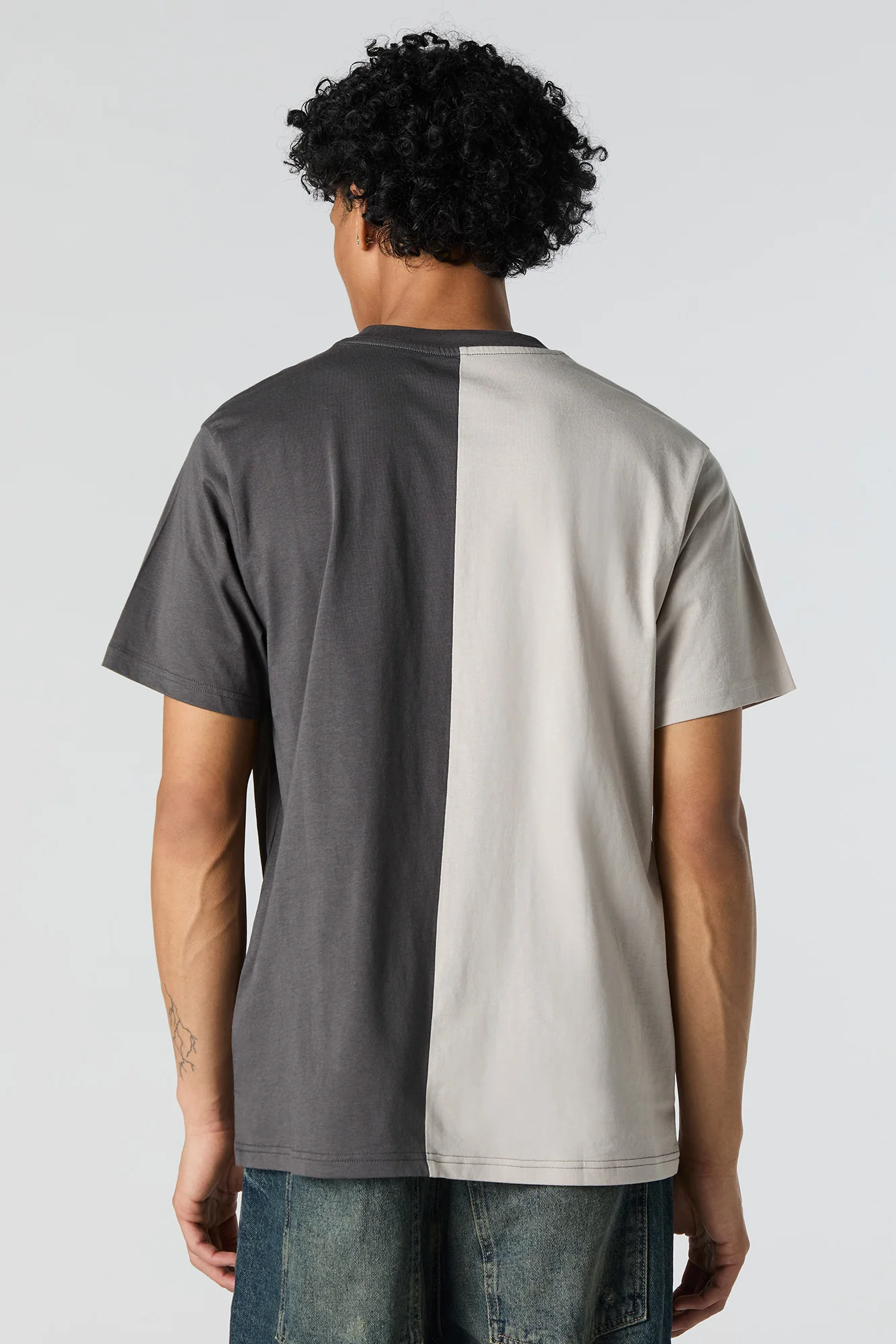 Embroidered Two Tone T-Shirt - Image 10