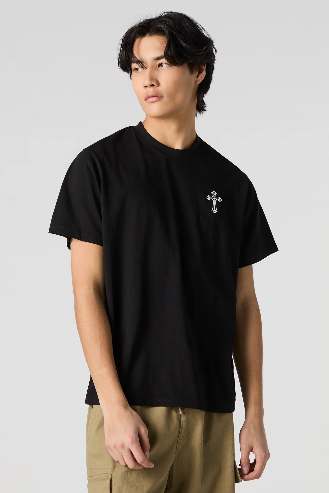 Embroidered Crewneck T-Shirt - Image 4