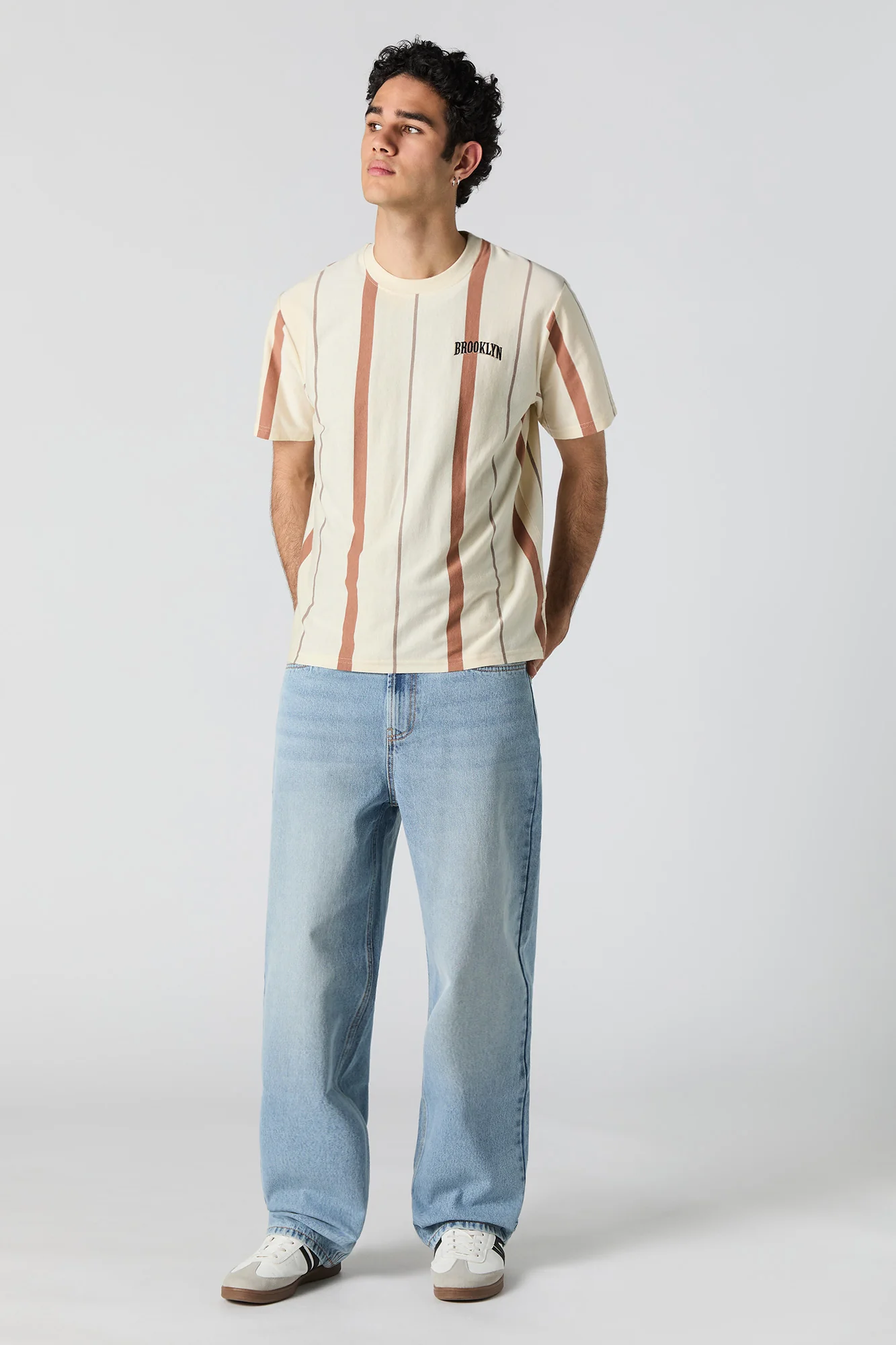 Embroidered Striped T-Shirt - Image 12