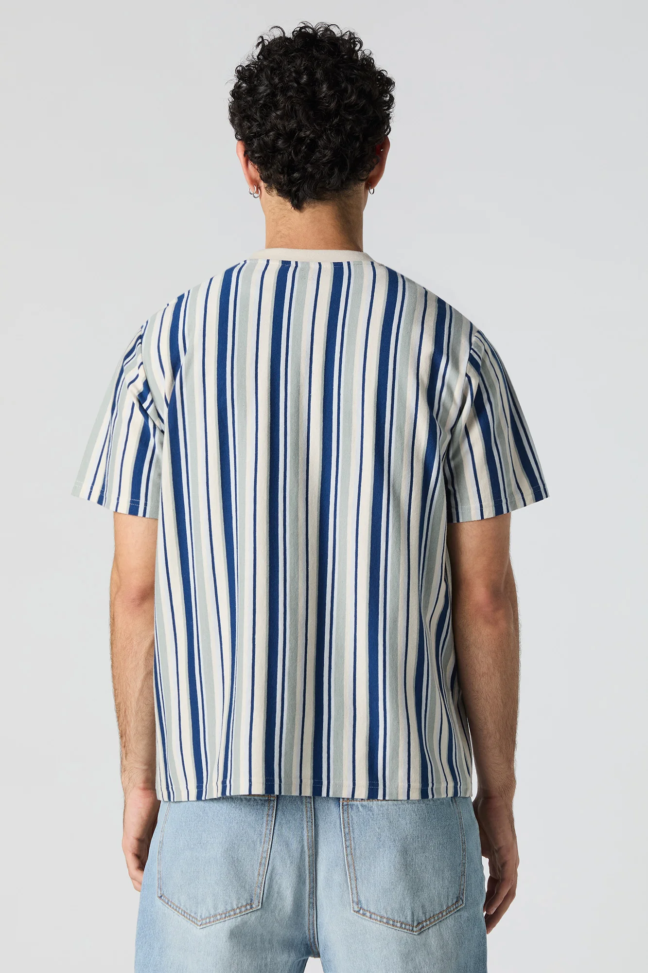 Embroidered Striped T-Shirt - Image 15