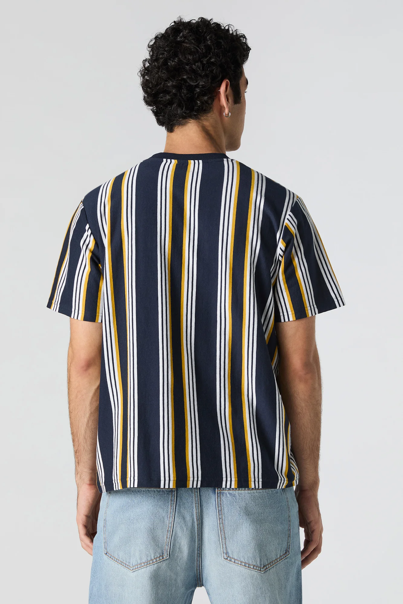 Embroidered Striped T-Shirt - Image 19