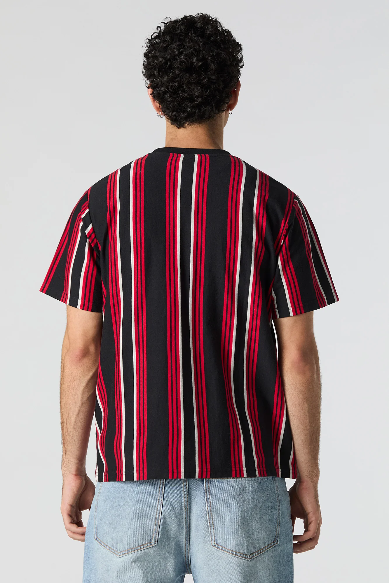 Embroidered Striped T-Shirt - Image 2