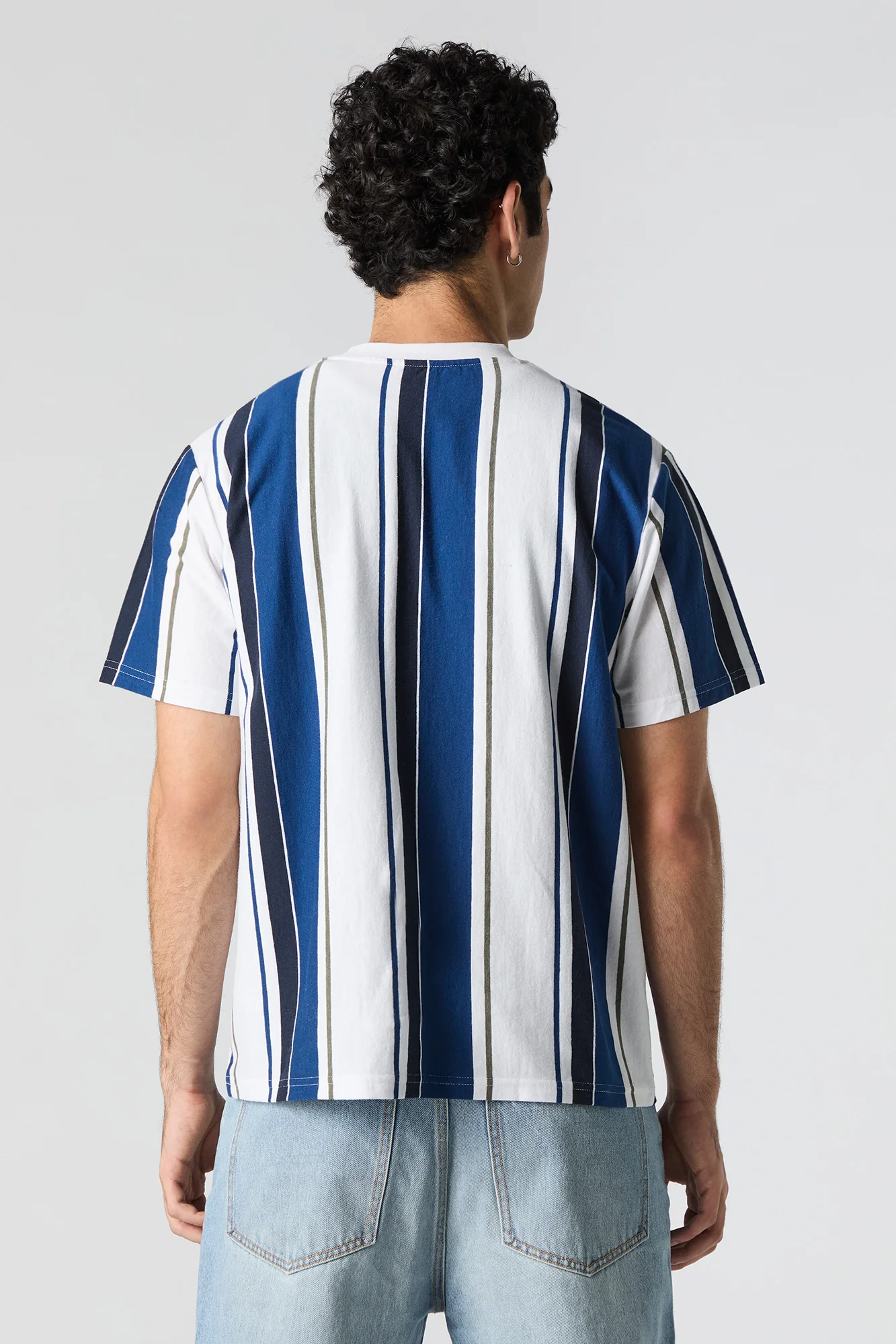 Embroidered Striped T-Shirt - Image 7