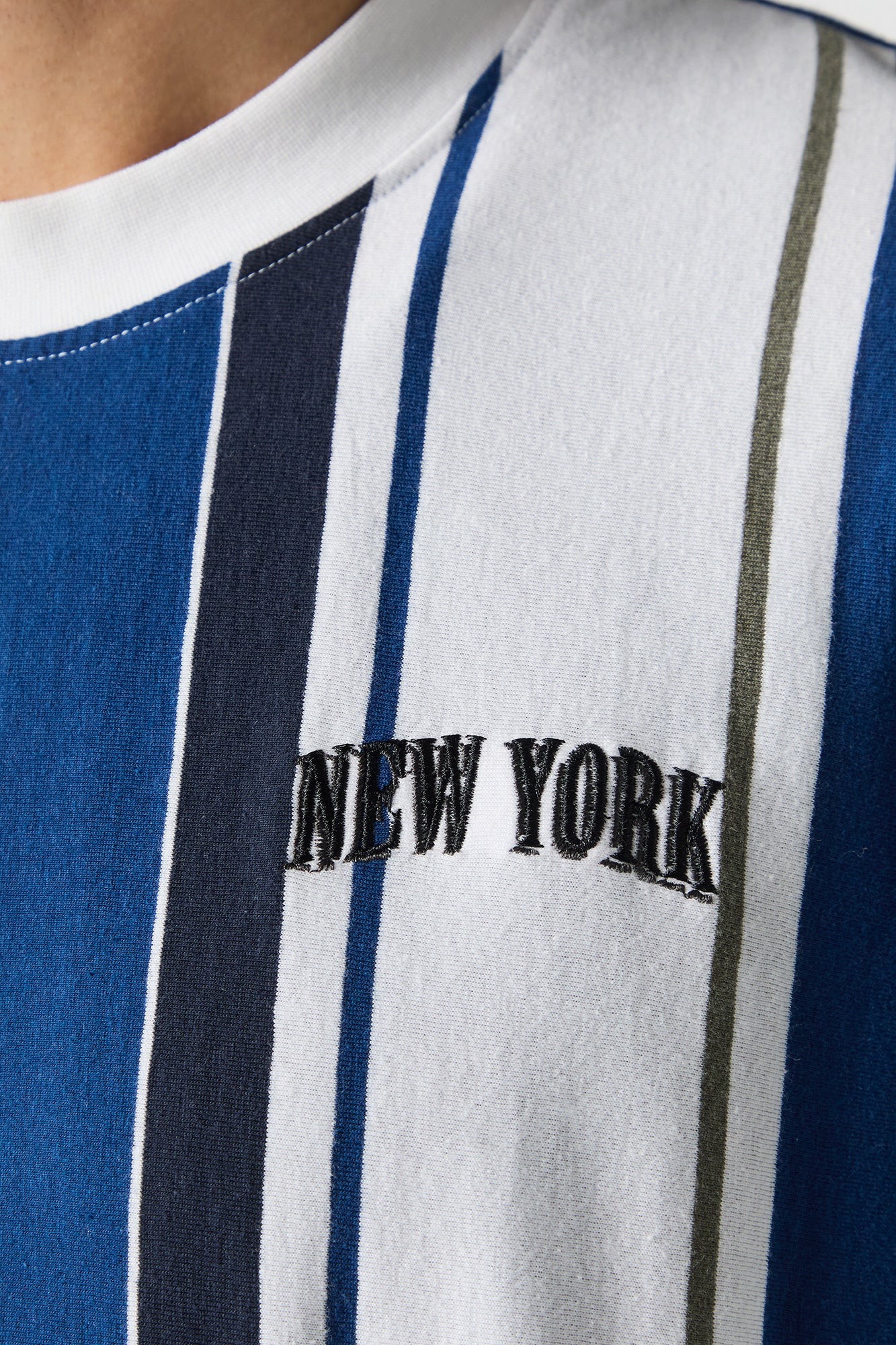 Embroidered Striped T-Shirt - Image 9