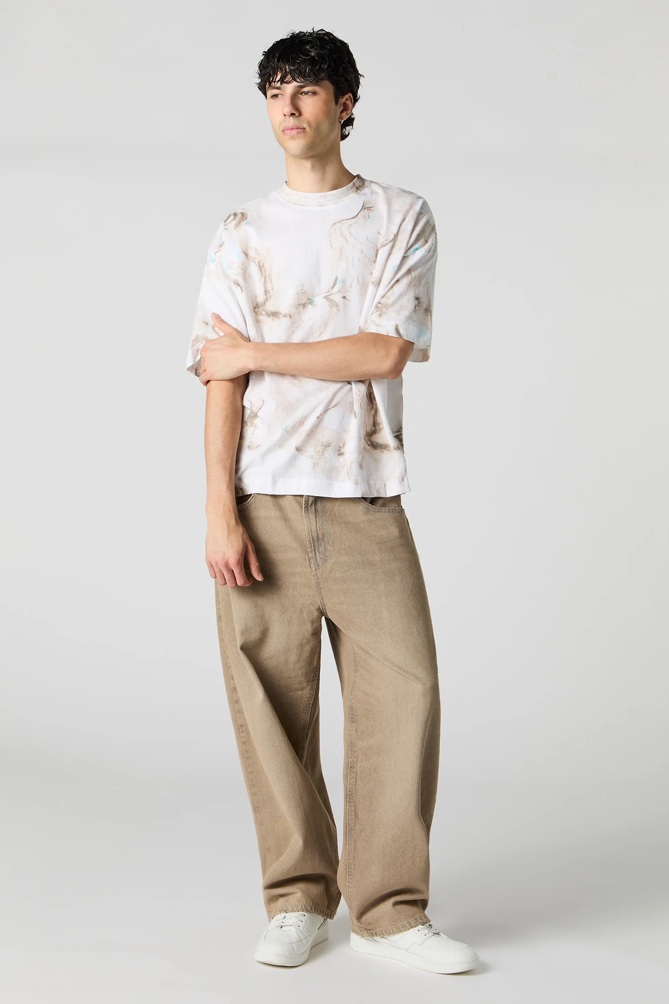 T-shirt carré marbré - Image 3