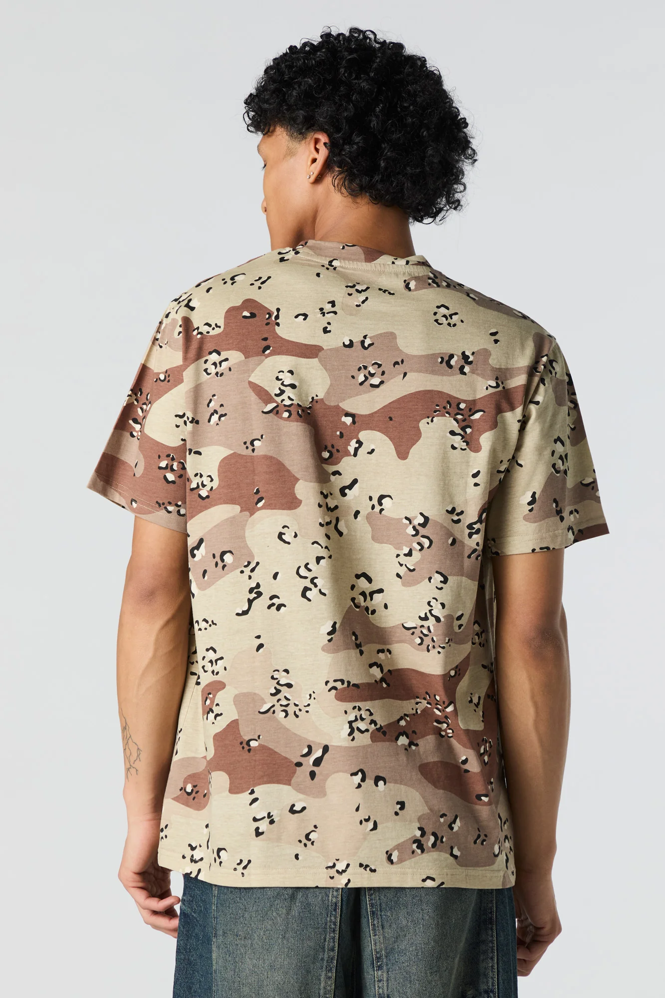T-shirt ras du cou à imprimé camouflage - Image 2