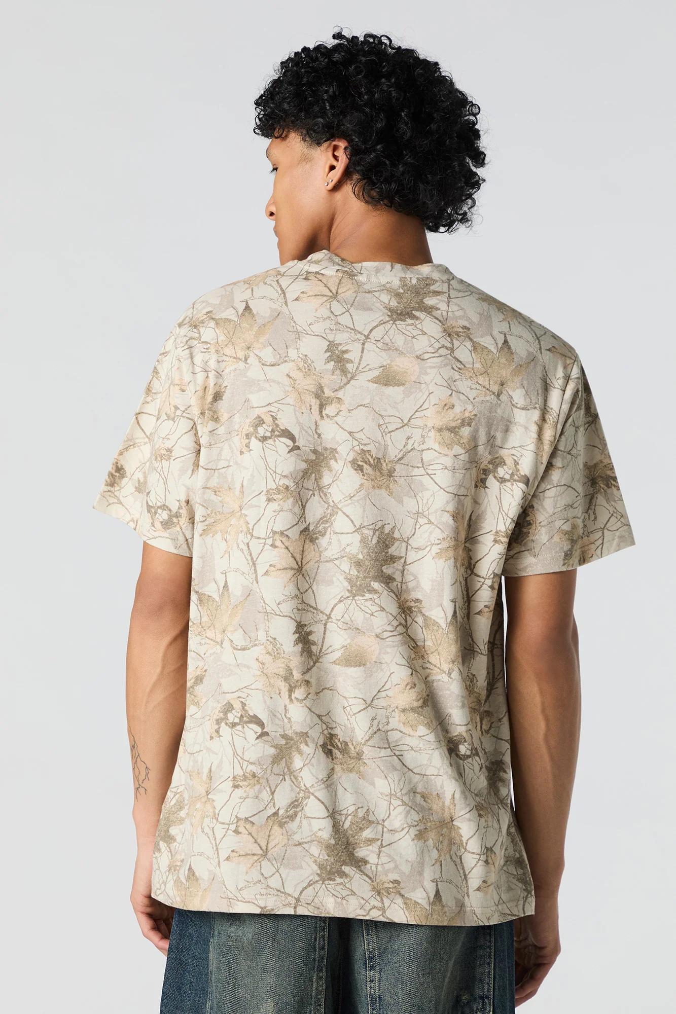 T-shirt ras du cou à imprimé camouflage - Image 6