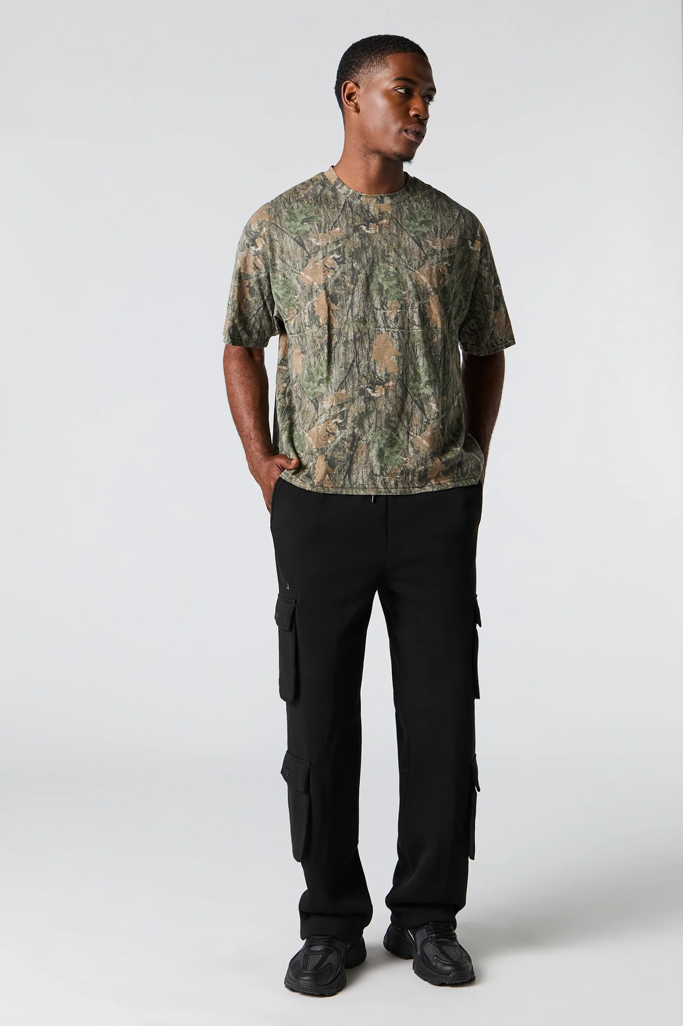 Camo Print Boxy T-Shirt - Image 6