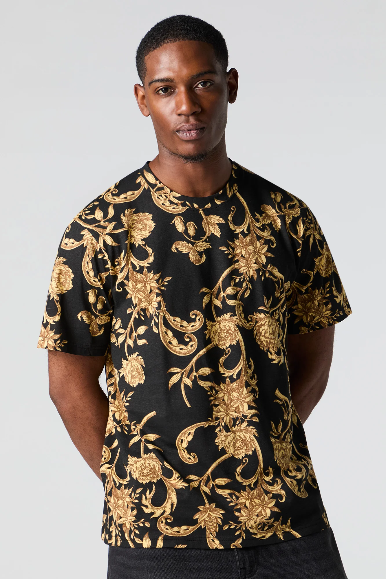 Floral Print T-Shirt - Image 4
