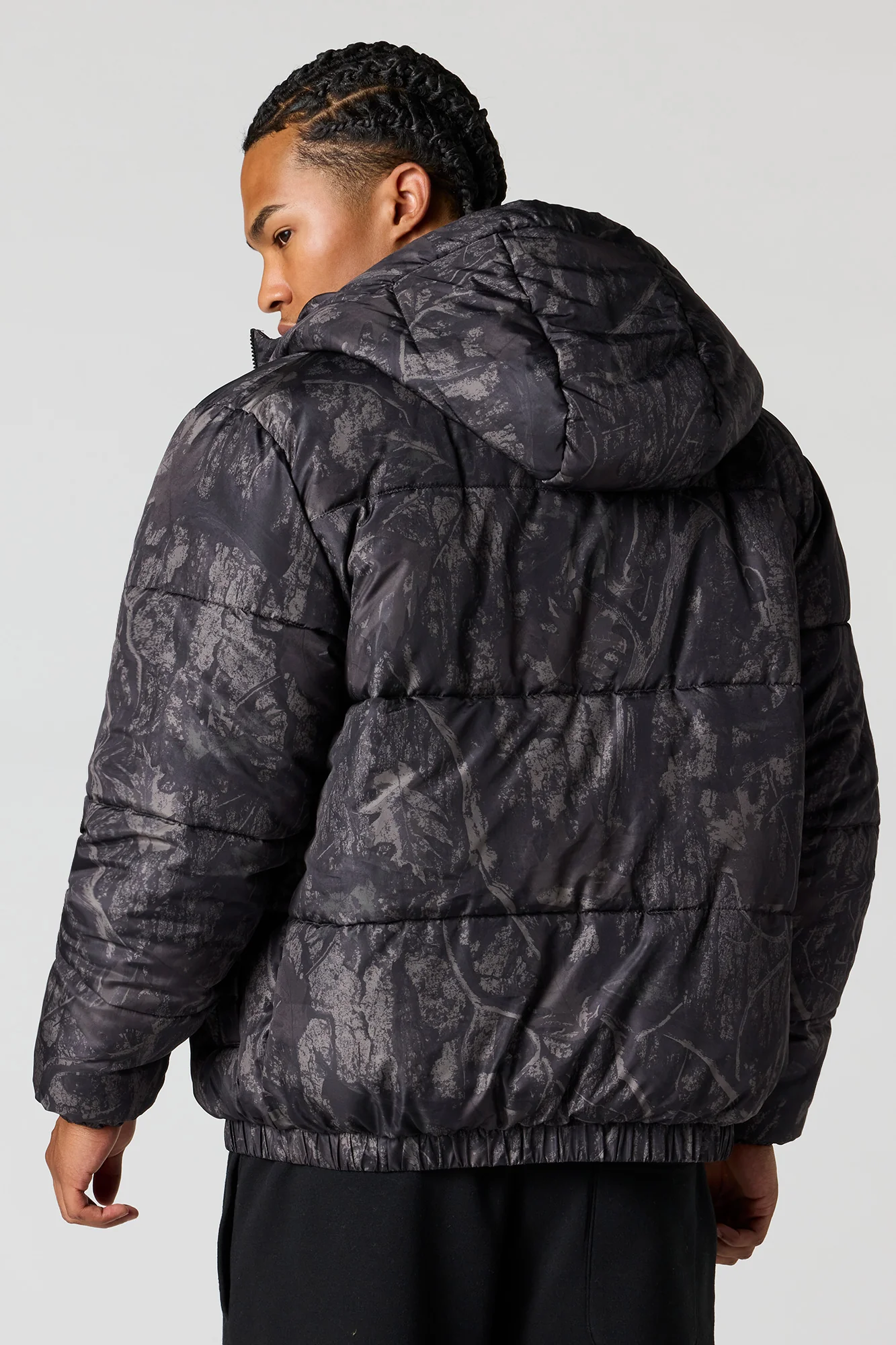Hooded Bomber Puffer Jacket - Image 11