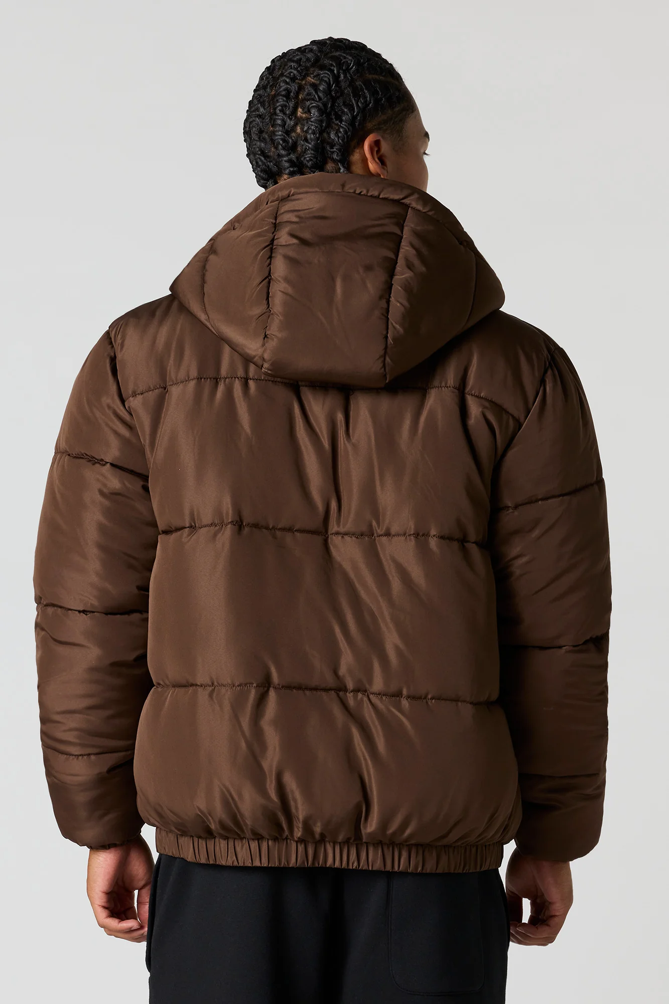 Hooded Bomber Puffer Jacket - Image 2