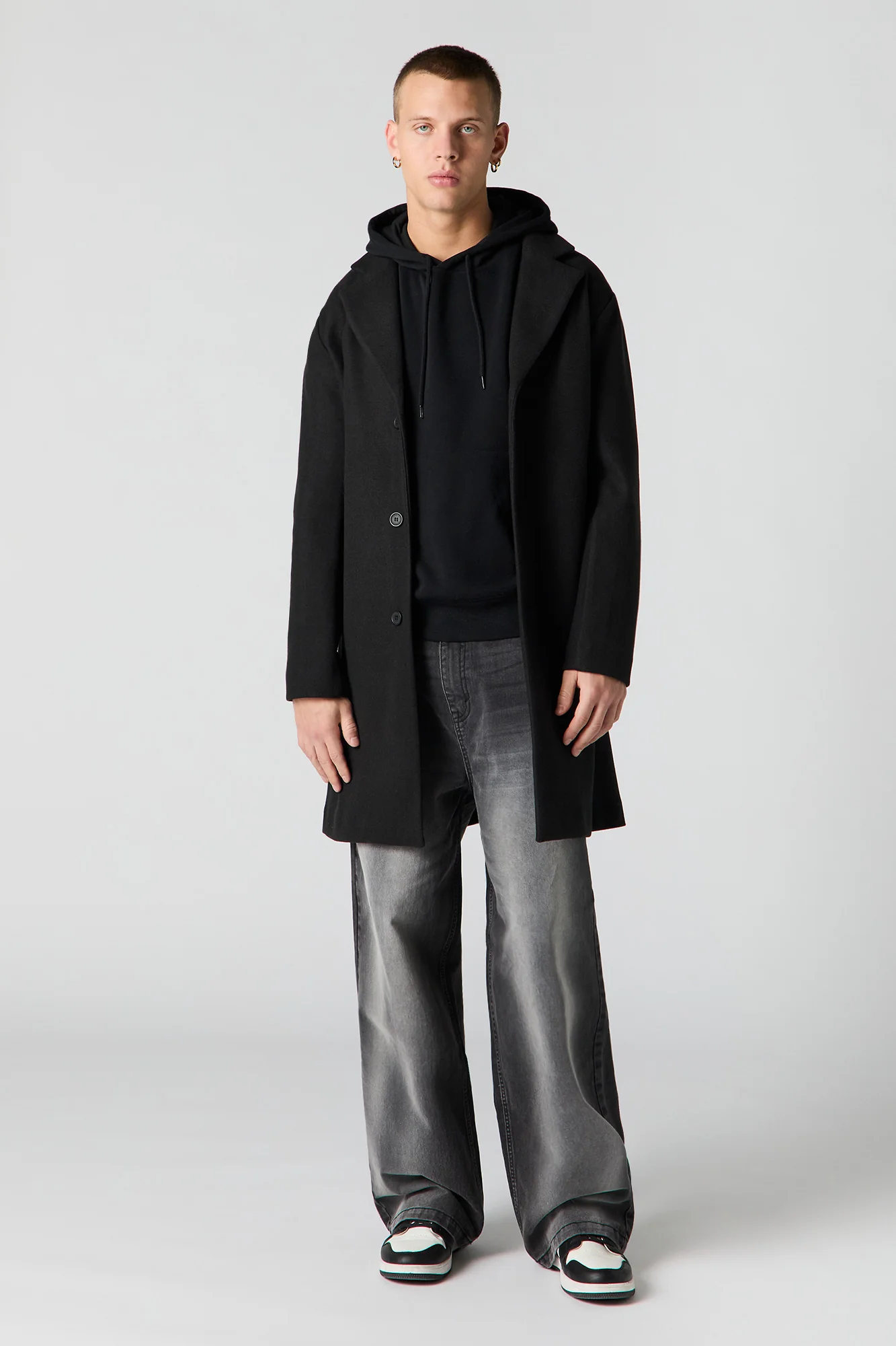 Button Front Peacoat - Image 13