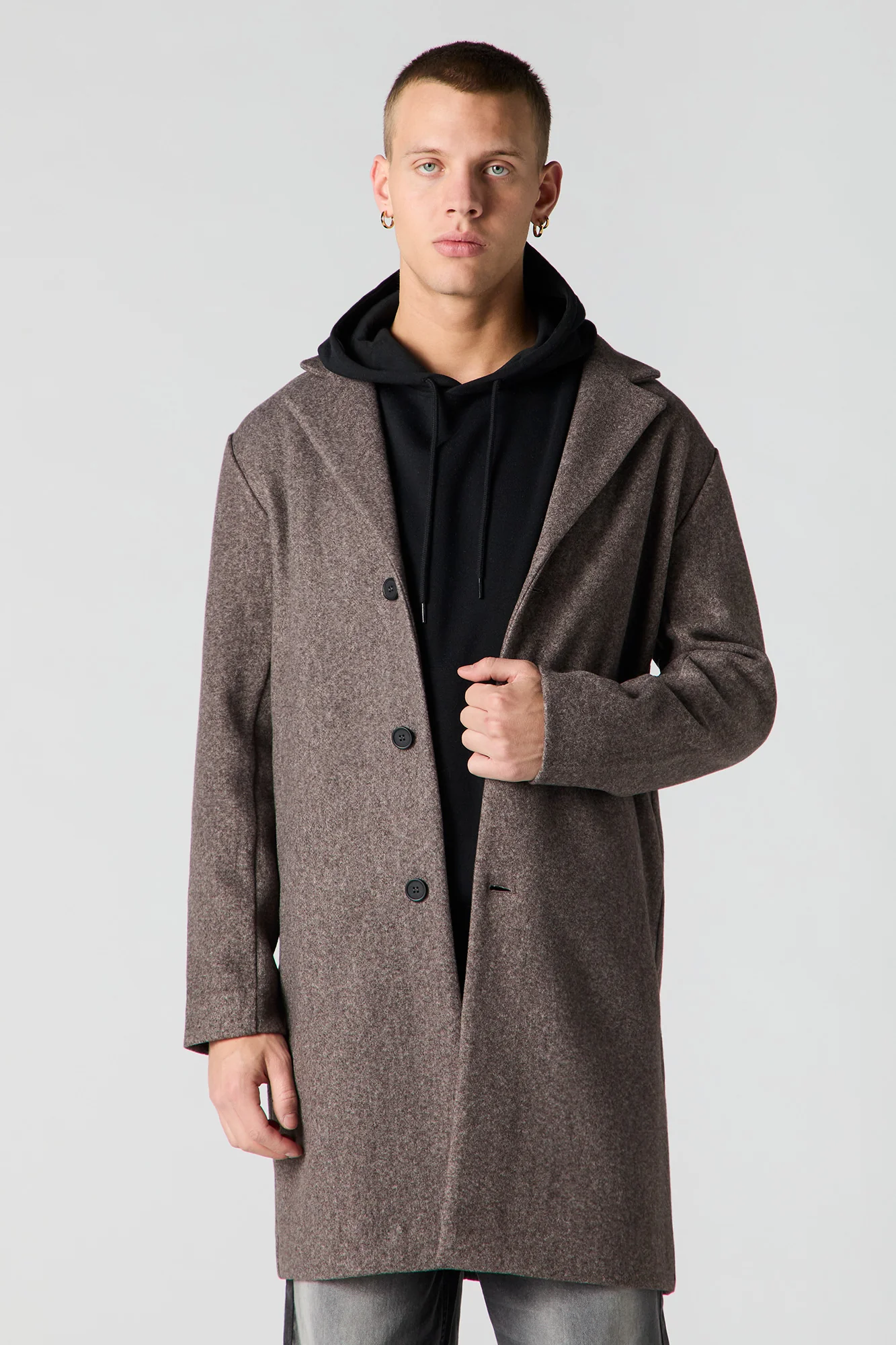 Button Front Peacoat - Image 14