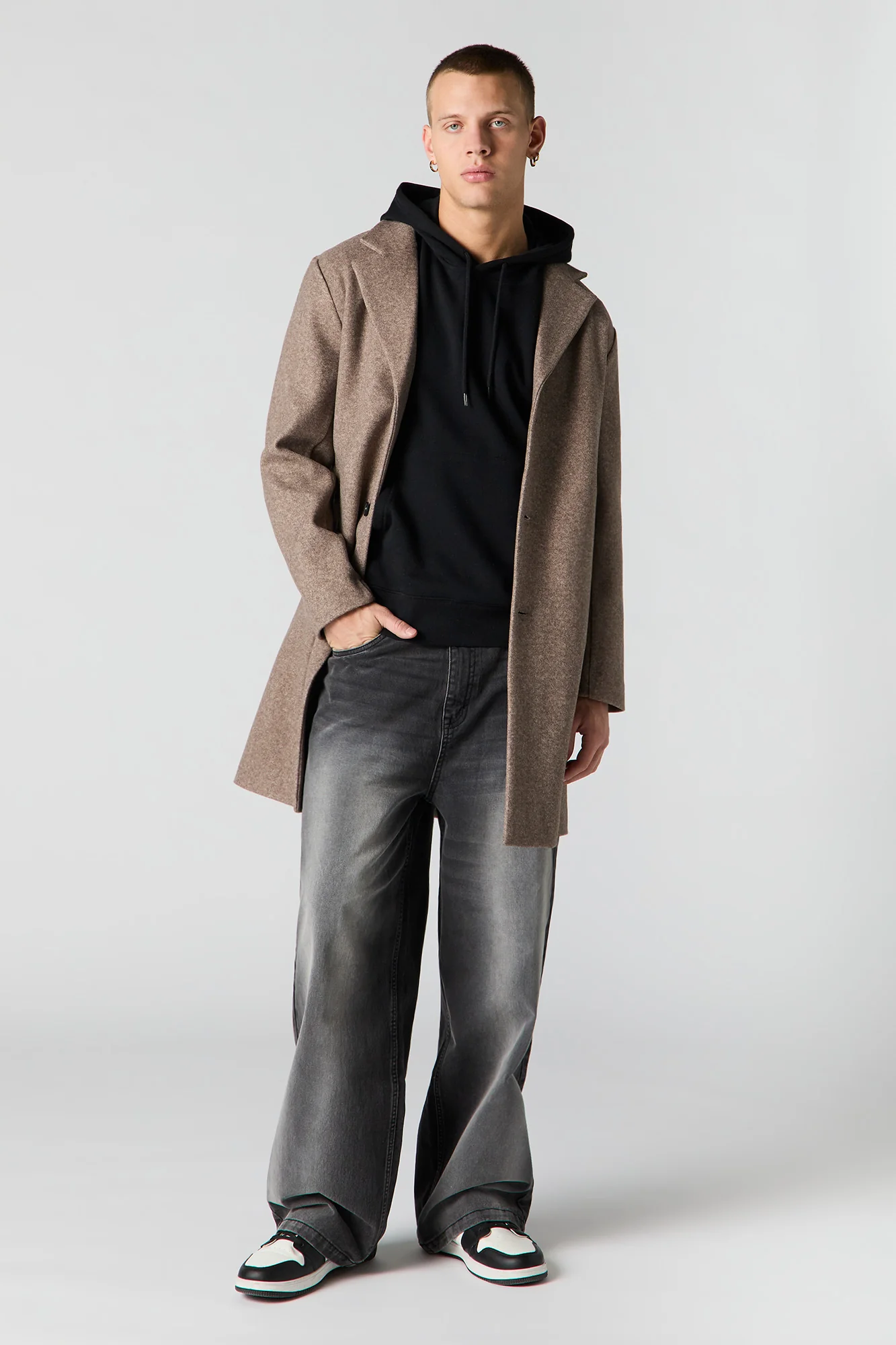 Button Front Peacoat - Image 3