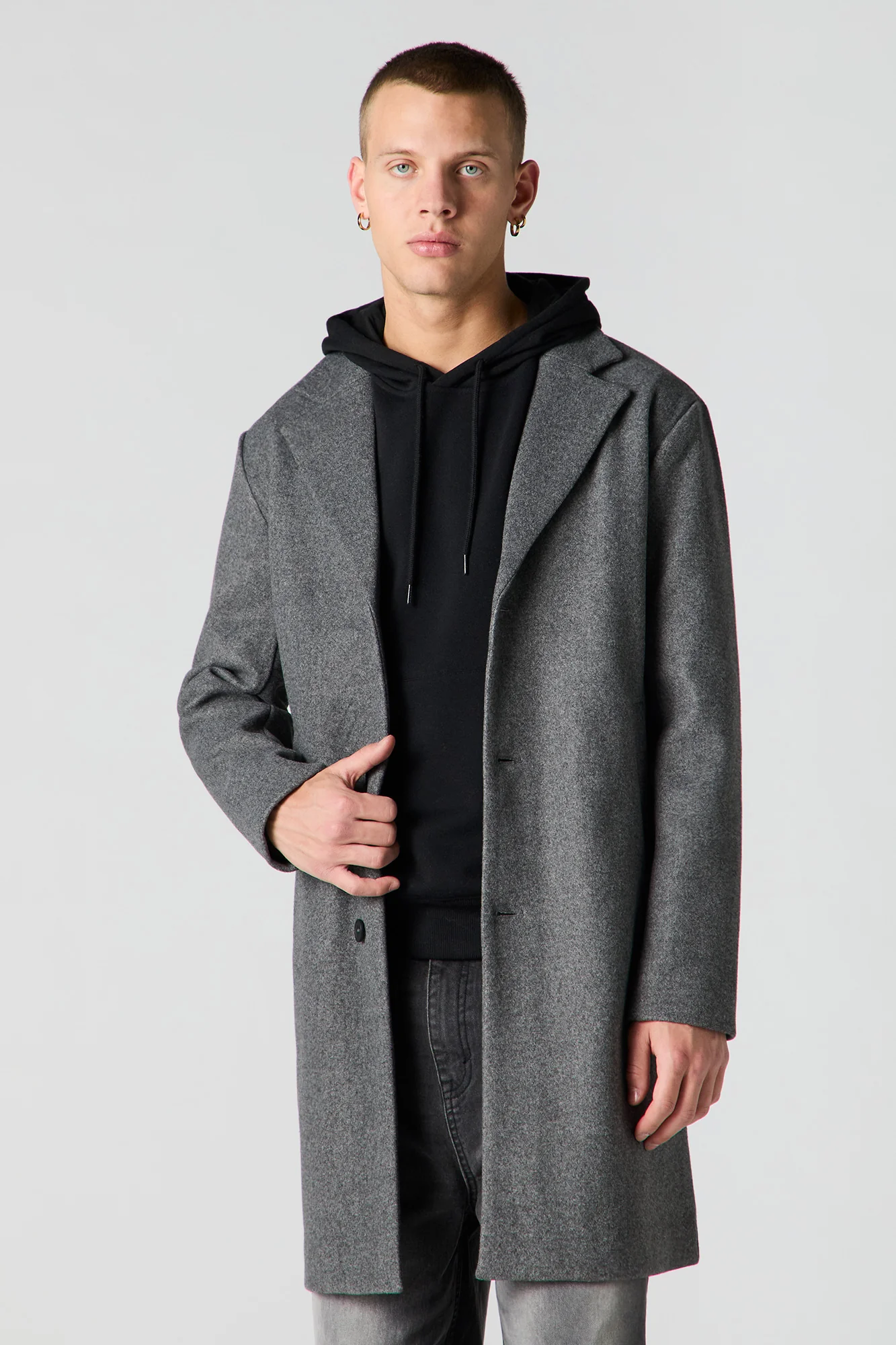 Button Front Peacoat - Image 5