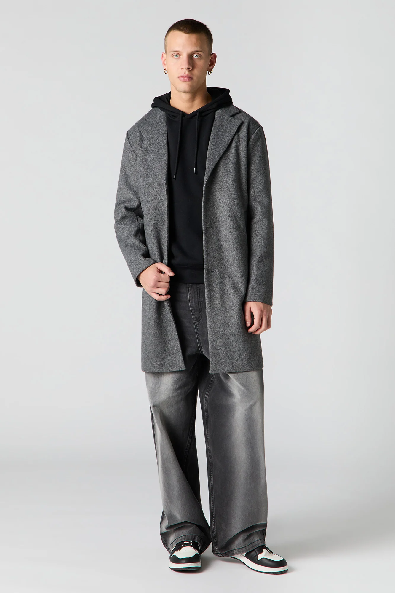 Button Front Peacoat - Image 7