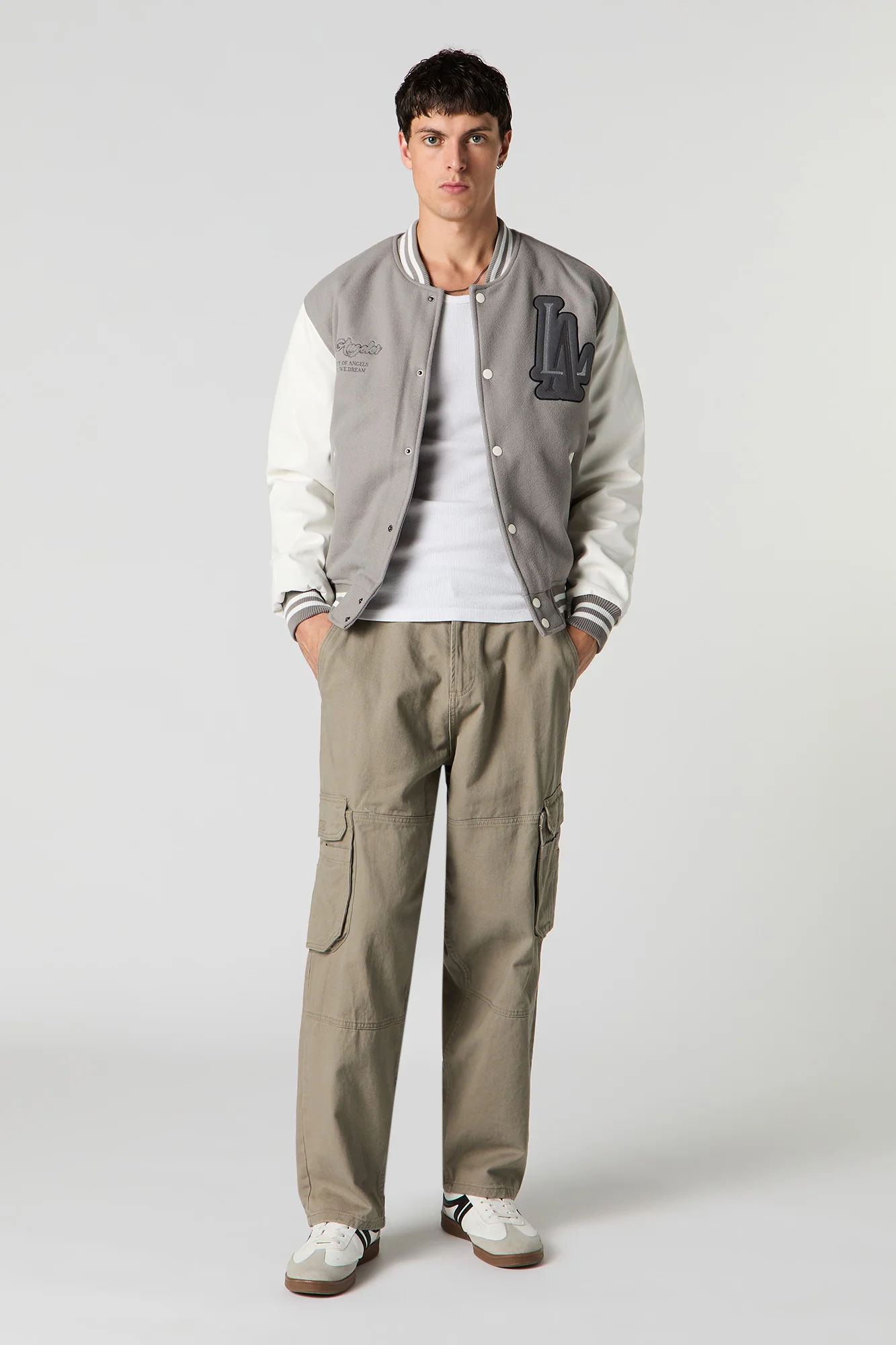 Embroidered Varsity Jacket - Image 13