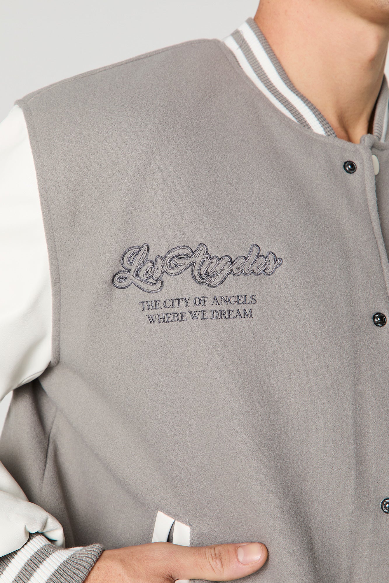 Embroidered Varsity Jacket - Image 14