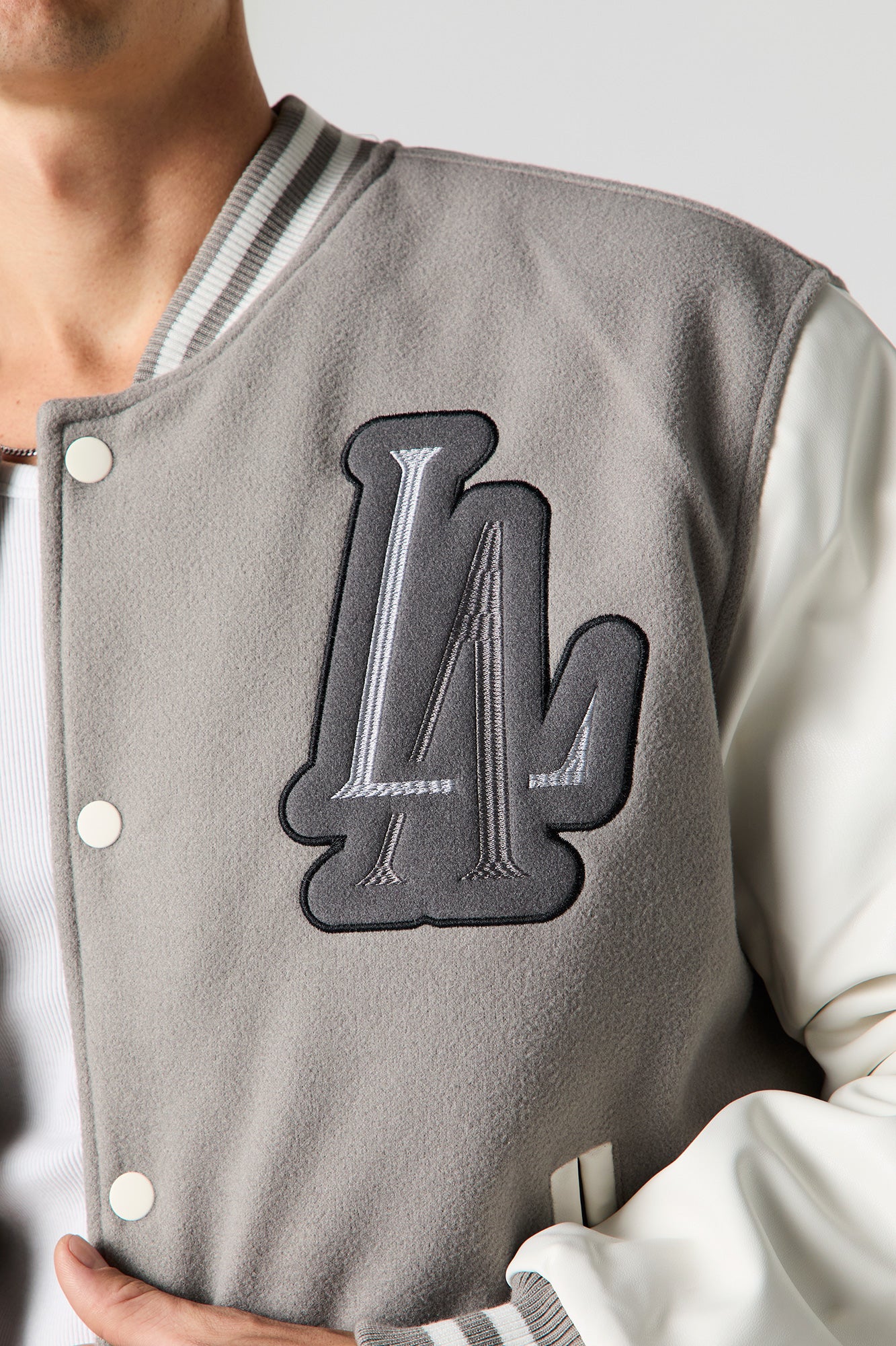 Embroidered Varsity Jacket - Image 15