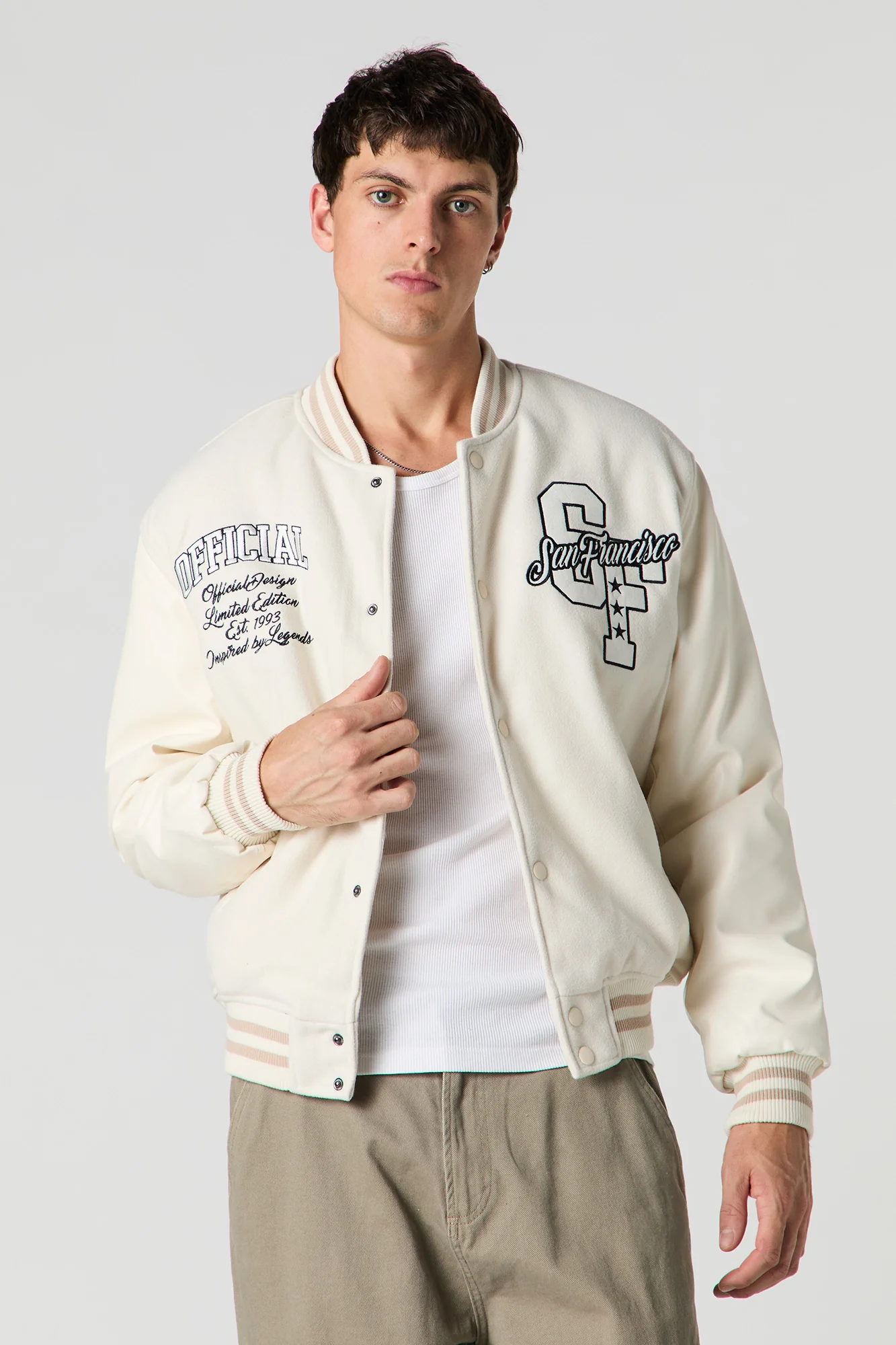 Embroidered Varsity Jacket - Image 16