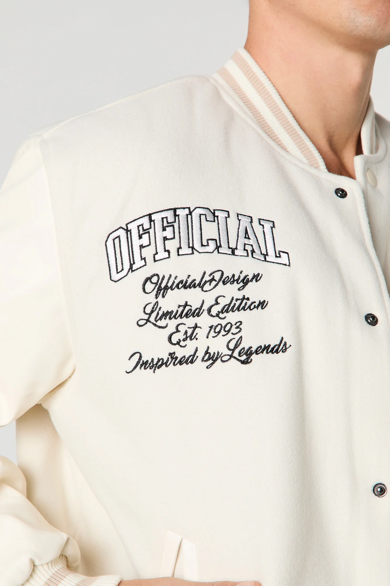 Embroidered Varsity Jacket - Image 19