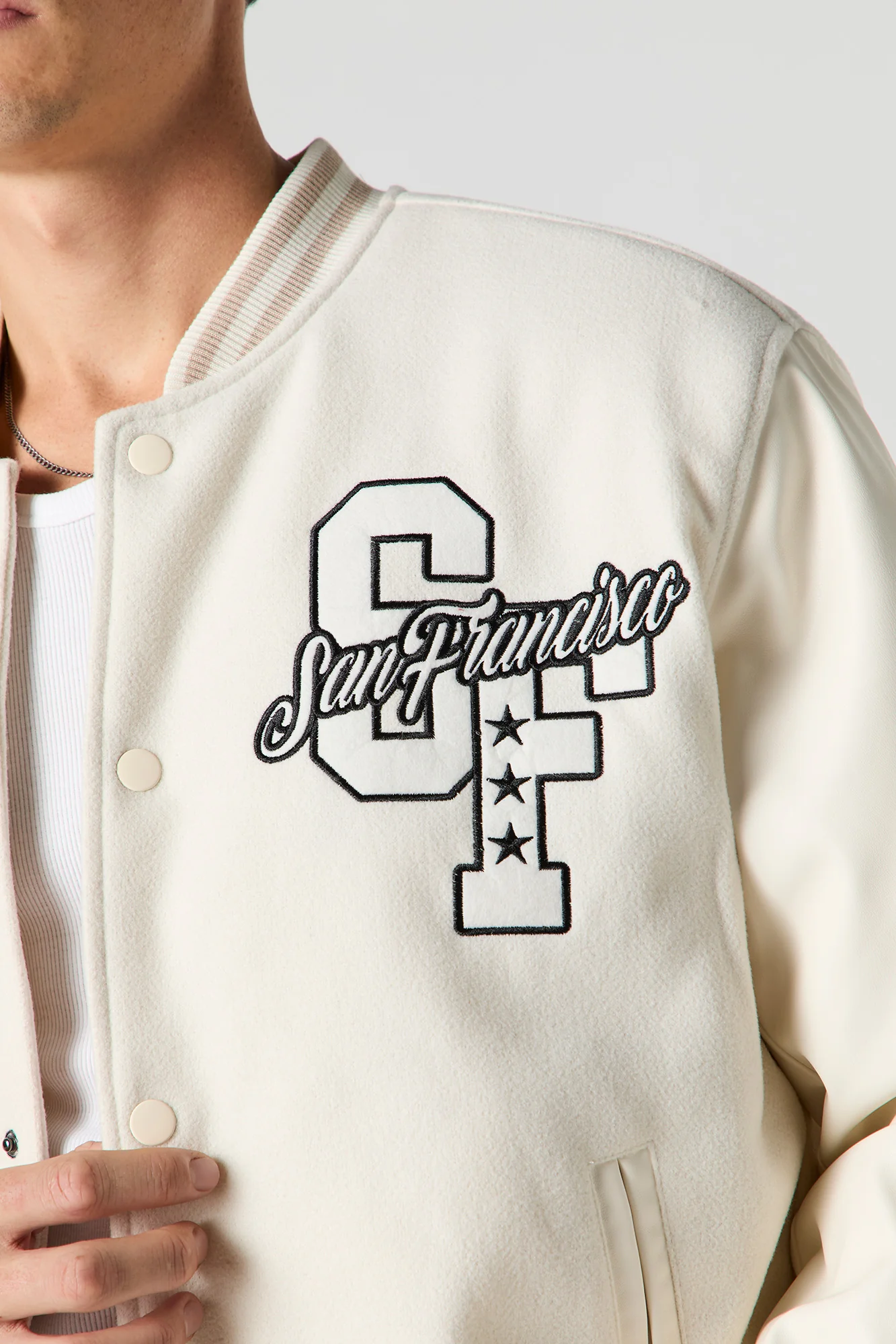 Embroidered Varsity Jacket - Image 20