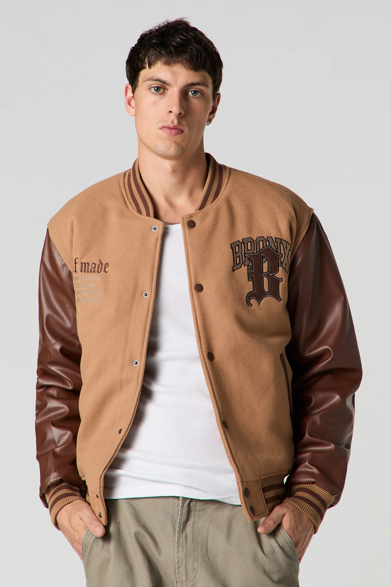 Embroidered Varsity Jacket - Image 21