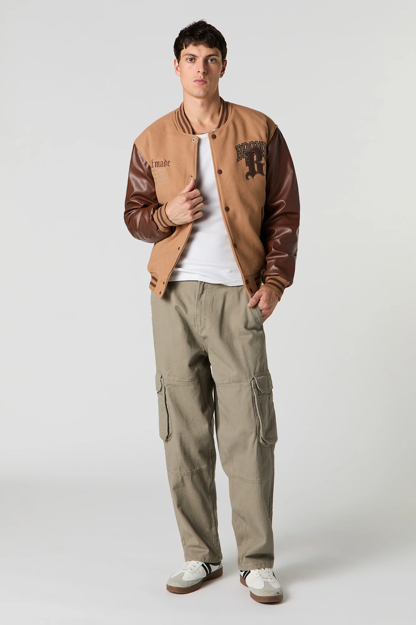 Embroidered Varsity Jacket - Image 23