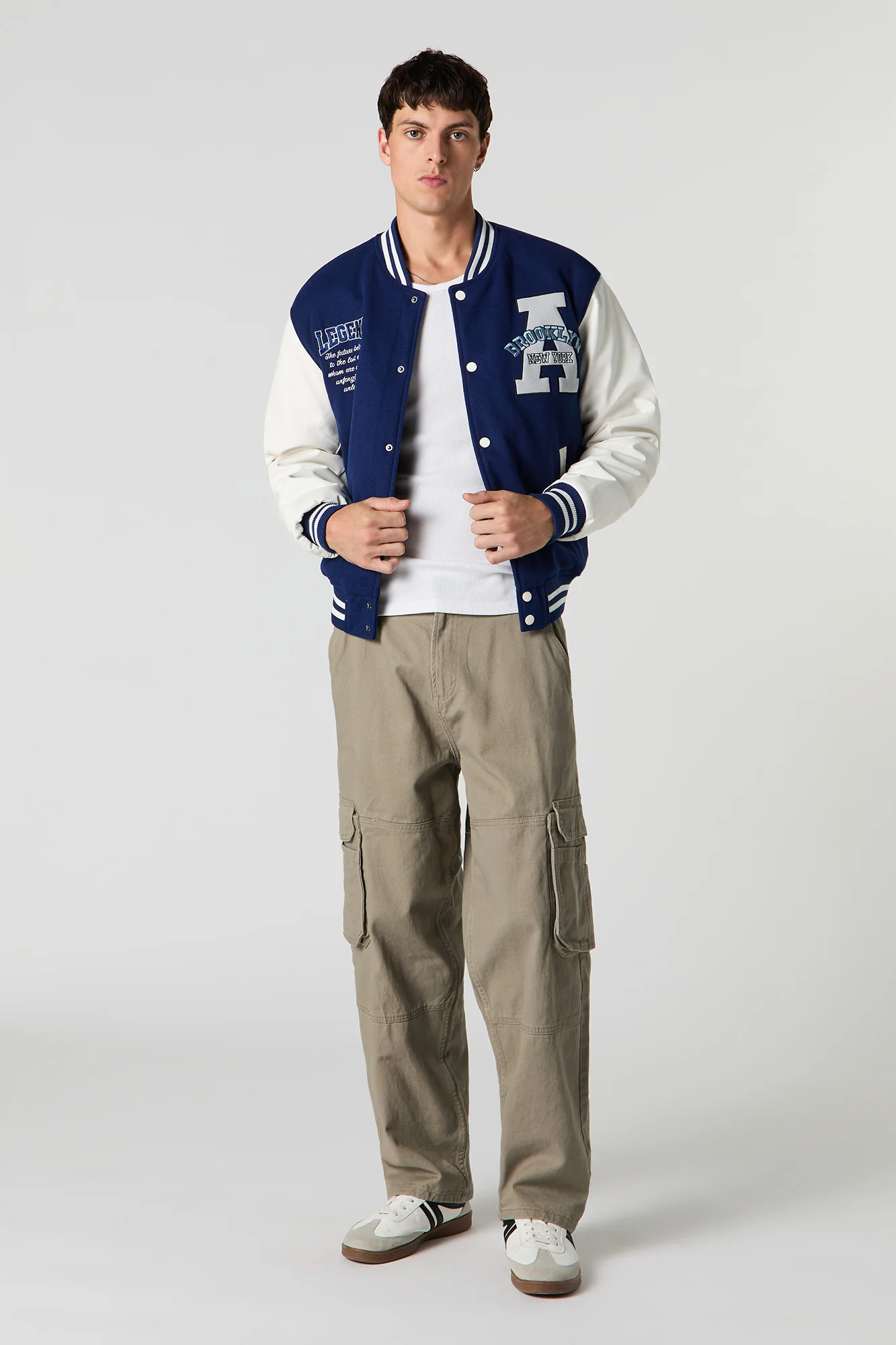 Embroidered Varsity Jacket - Image 3