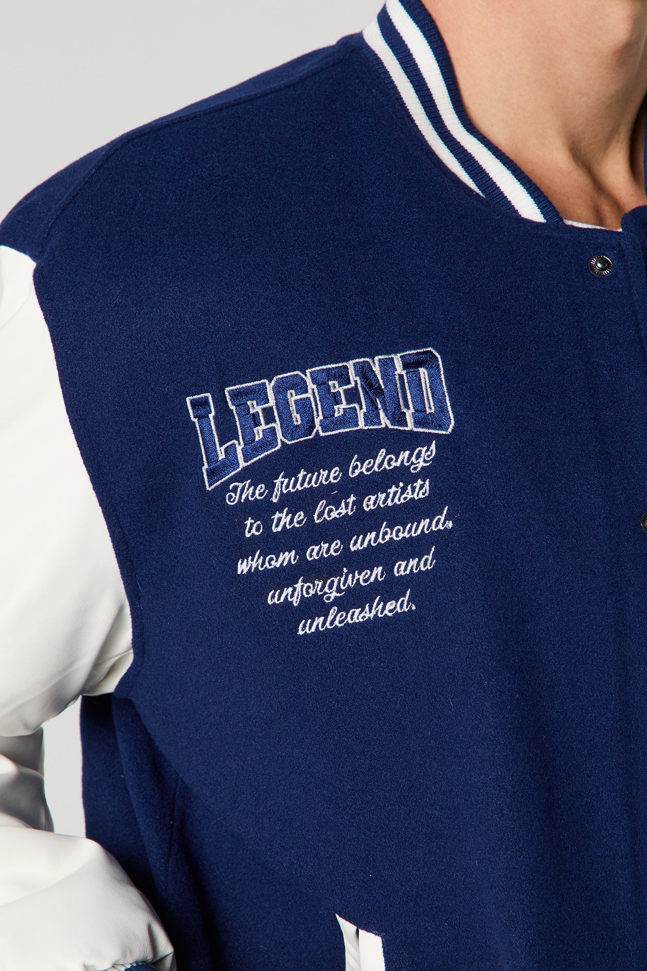 Embroidered Varsity Jacket - Image 4