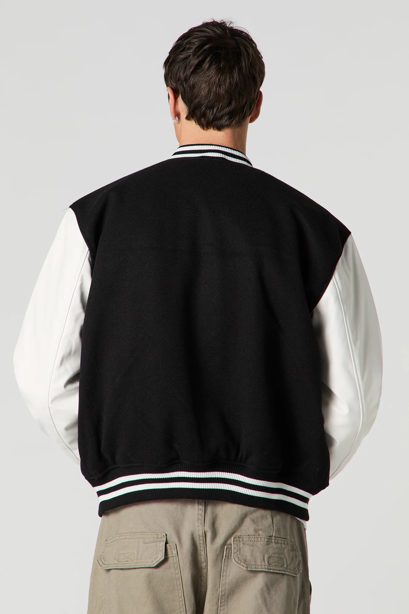 Embroidered Varsity Jacket - Image 7