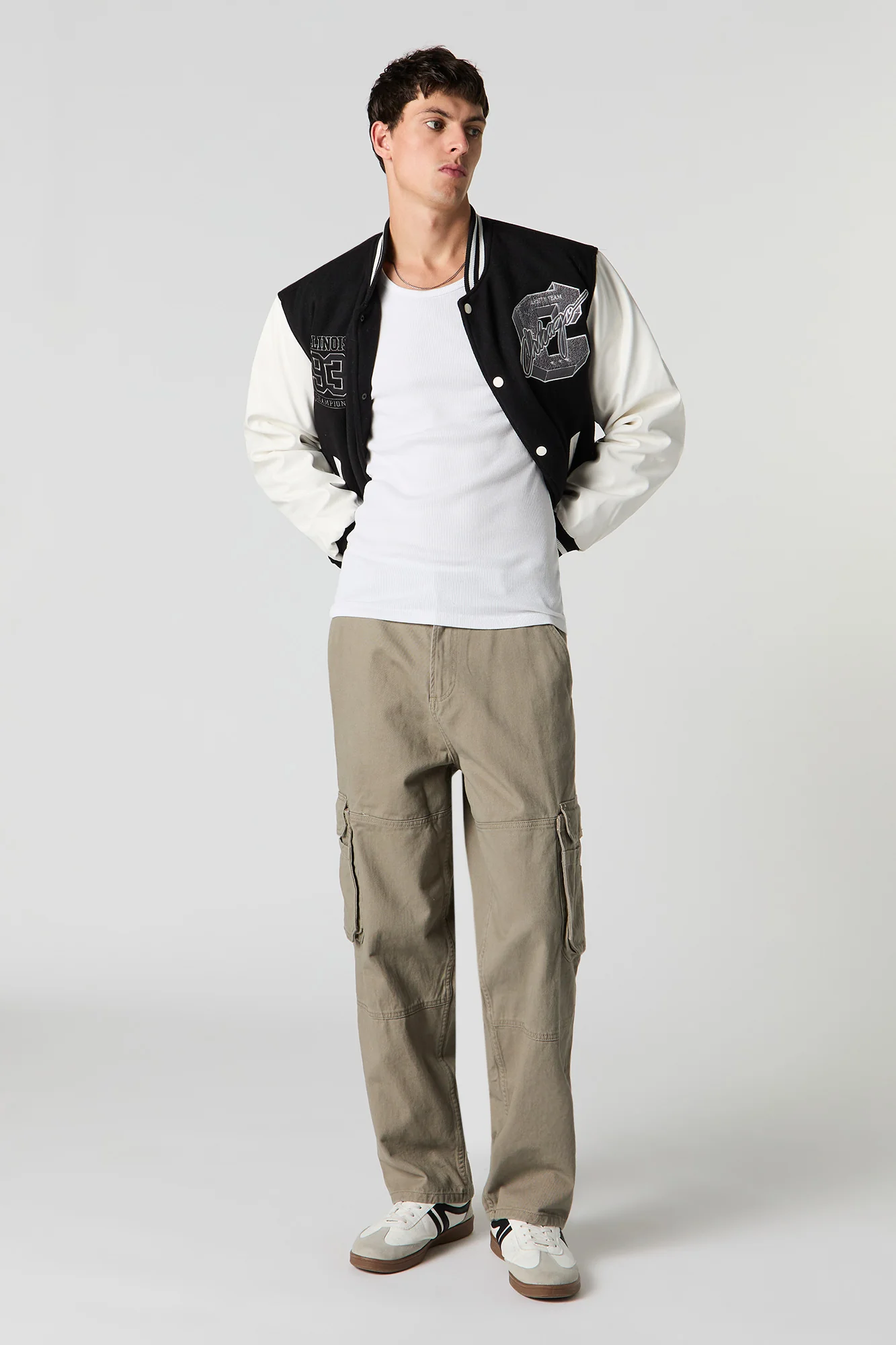 Embroidered Varsity Jacket - Image 8