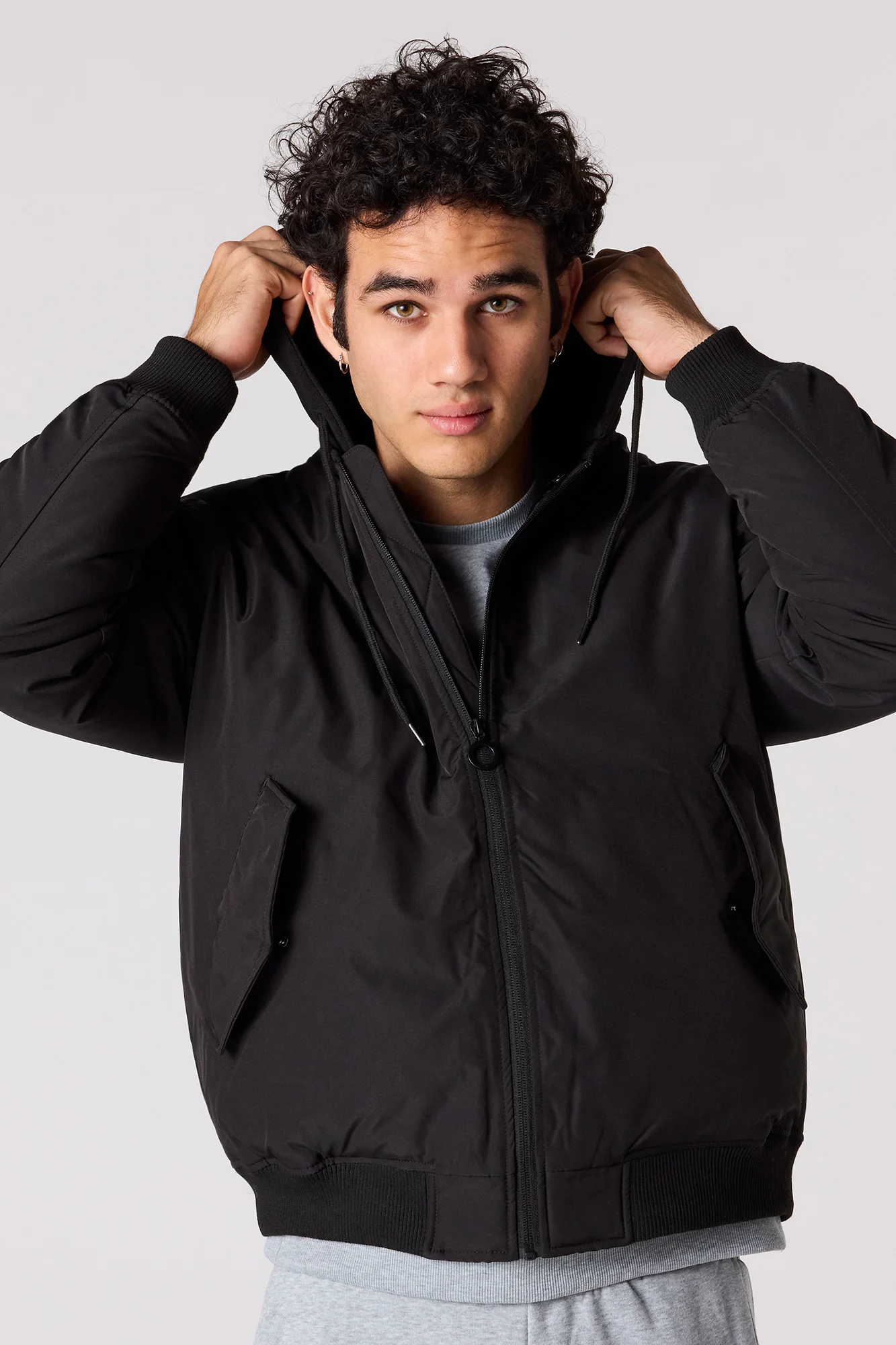 Blouson aviateur à capuchon - Image 2
