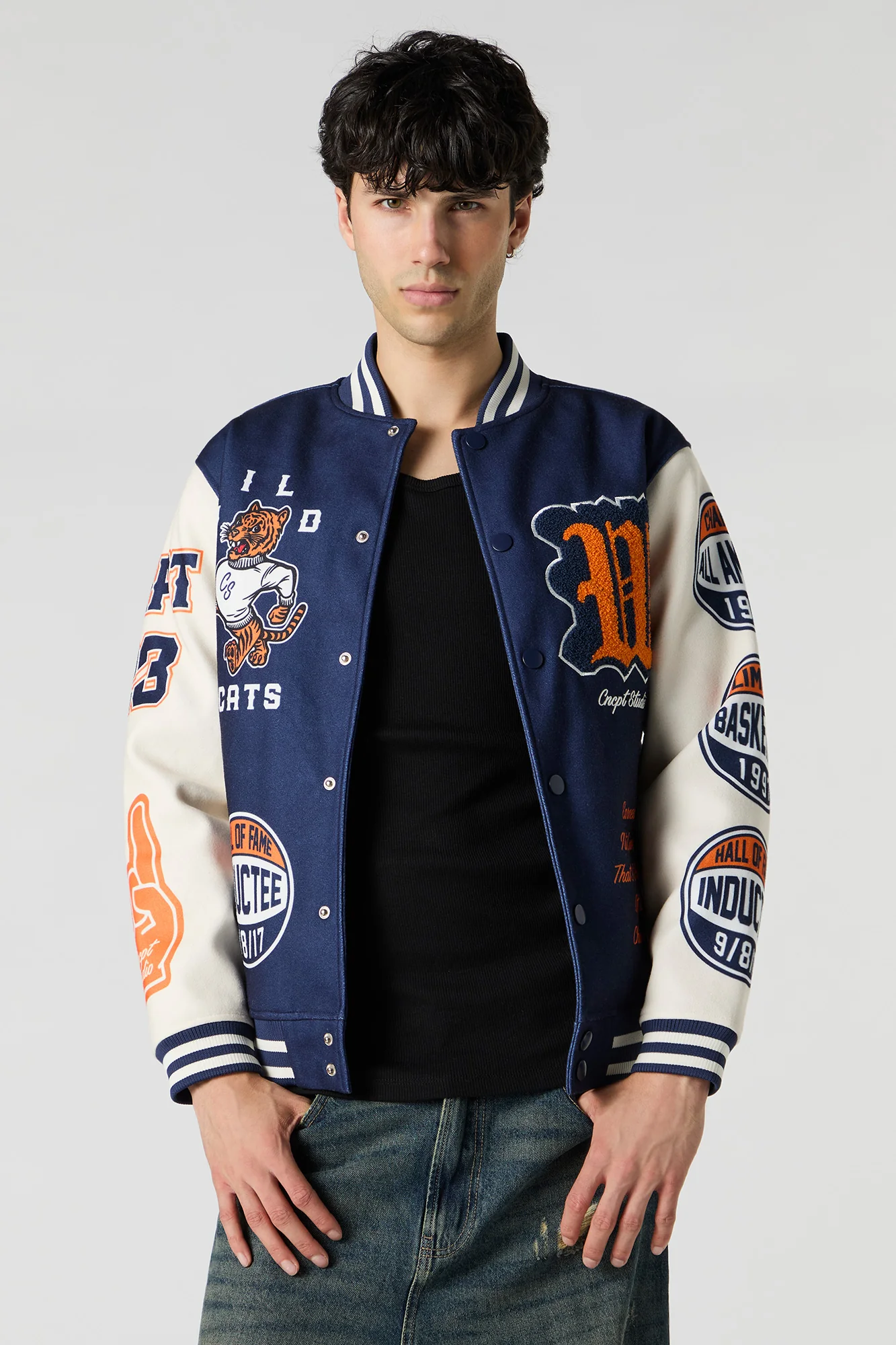 Chenille Embroidered Varsity Jacket - Image 19