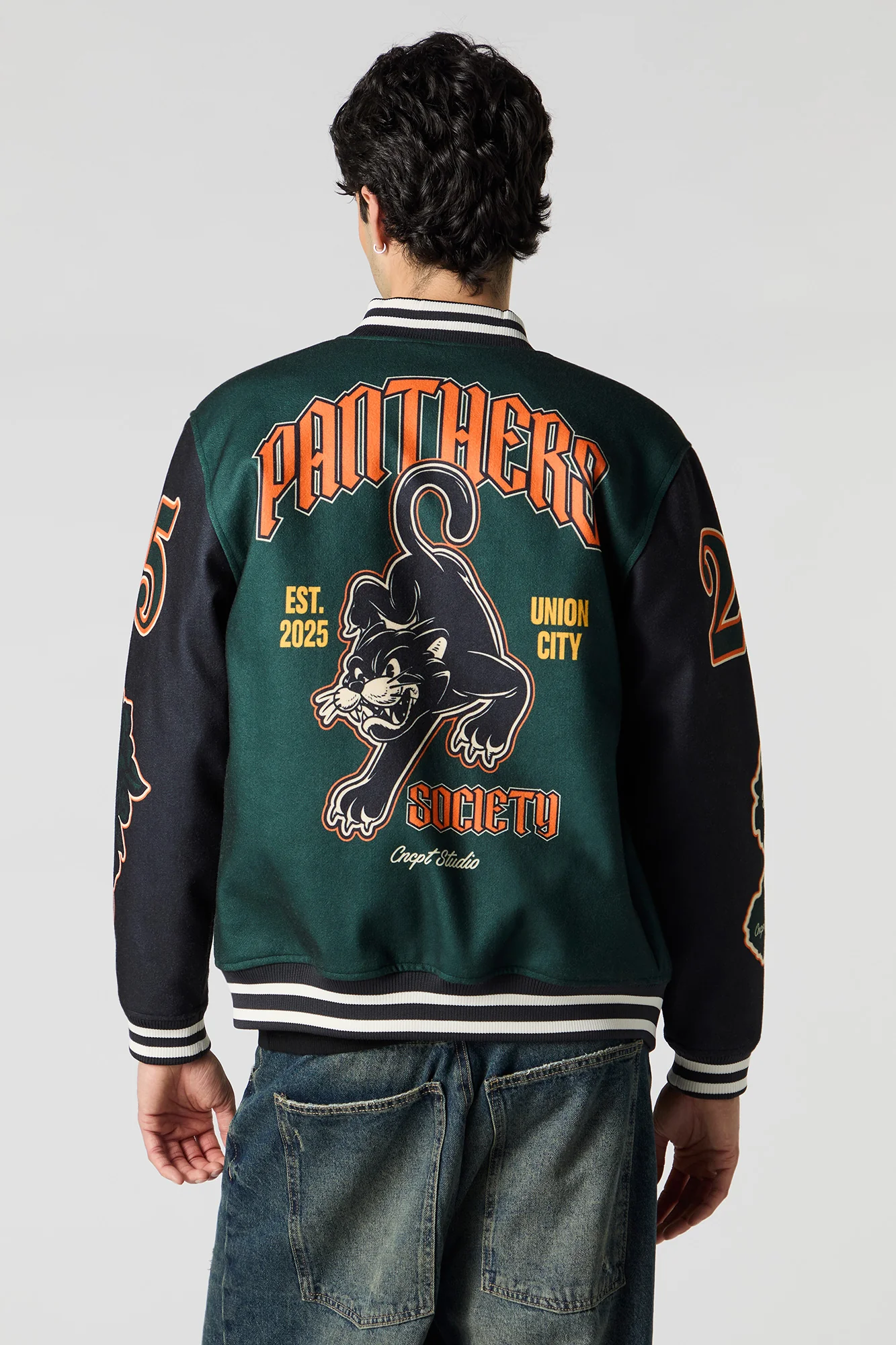 Chenille Embroidered Varsity Jacket - Image 24
