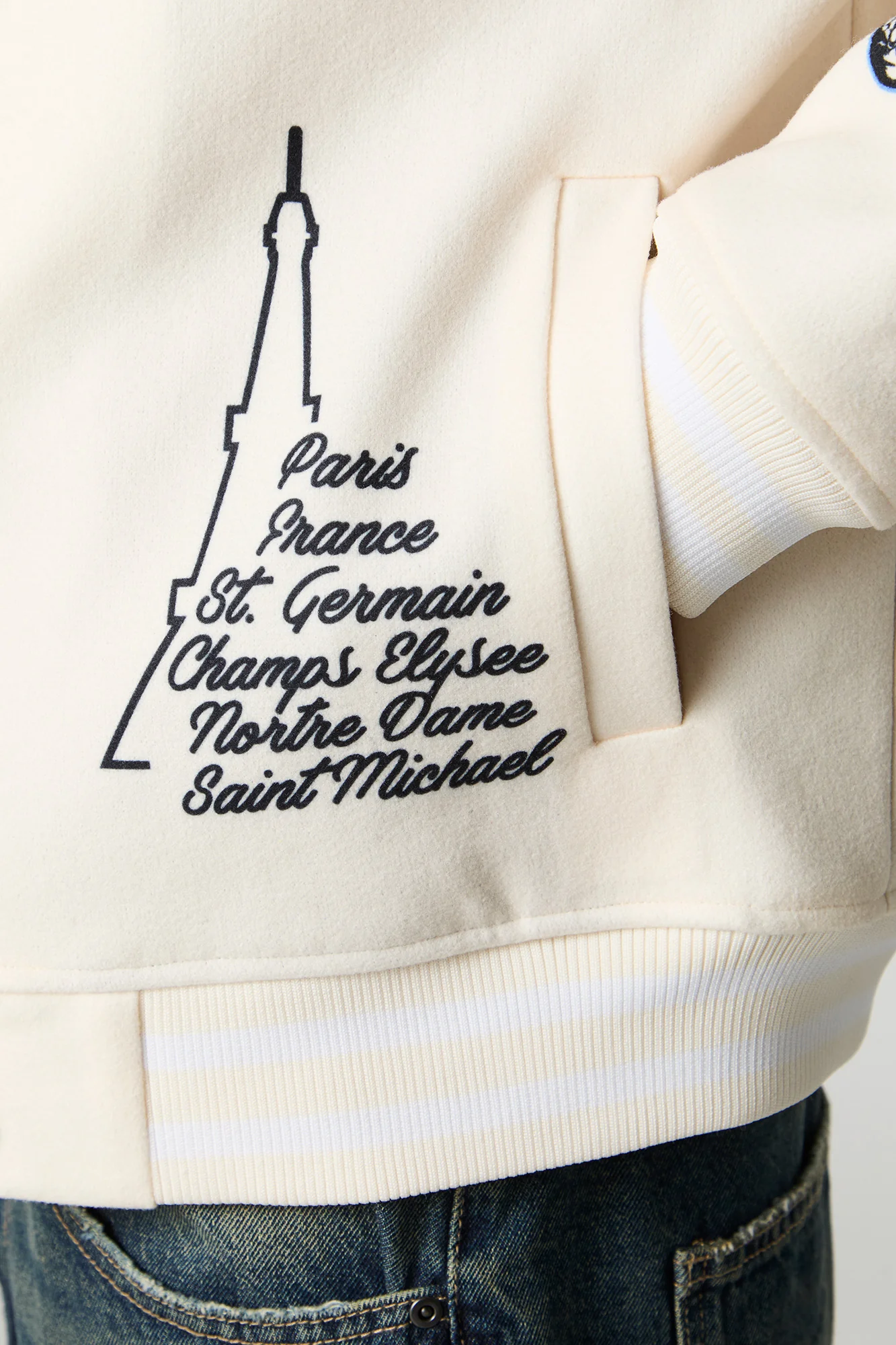 Chenille Embroidered Varsity Jacket - Image 6