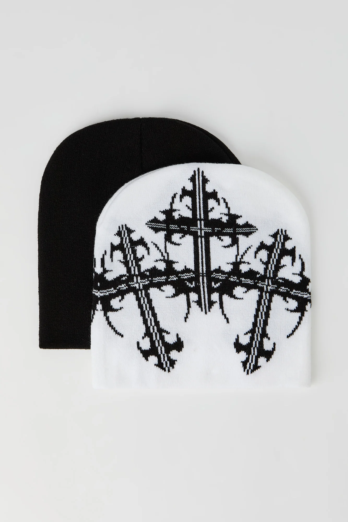 Jacquard Knit Beanie (2 Pack)