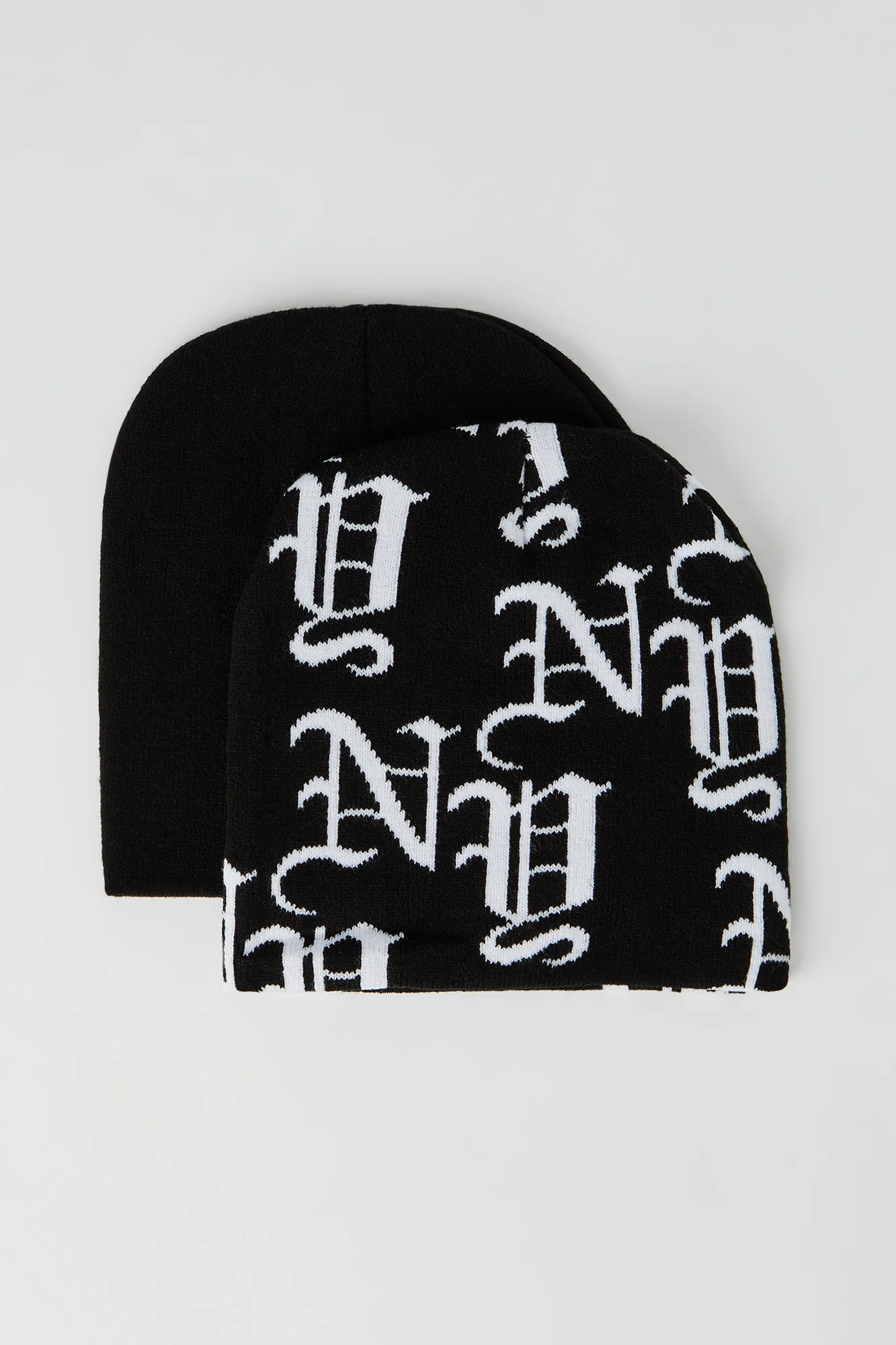 Jacquard Knit Beanie (2 Pack) - Image 2