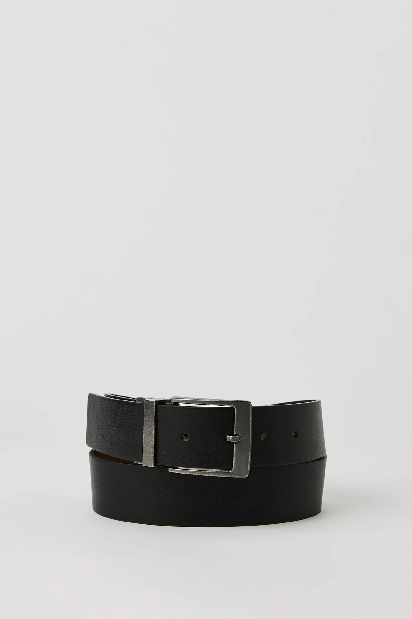 Black & Brown Reversible Faux Leather Belt