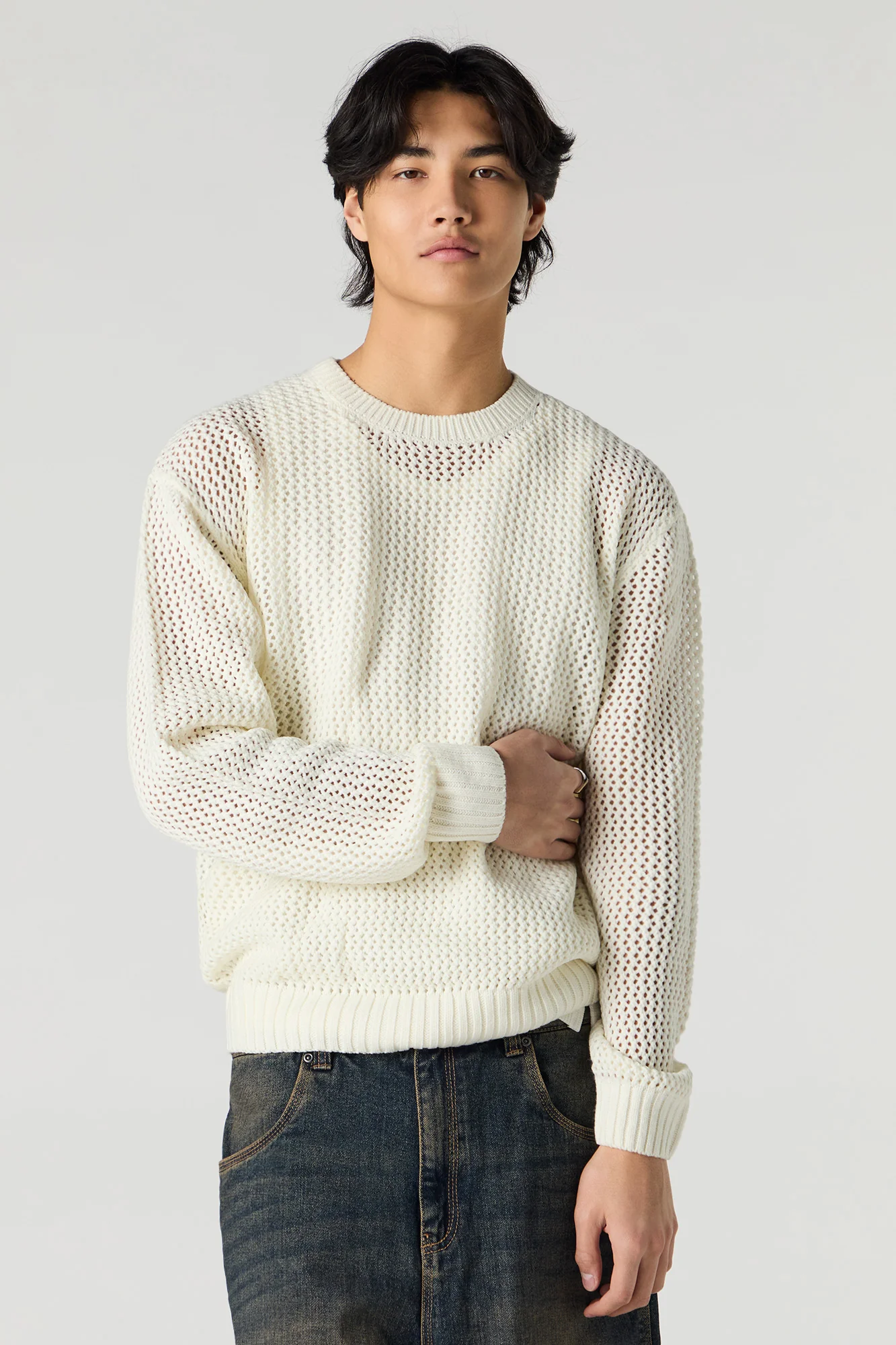 Open Knit Sweater - Image 5