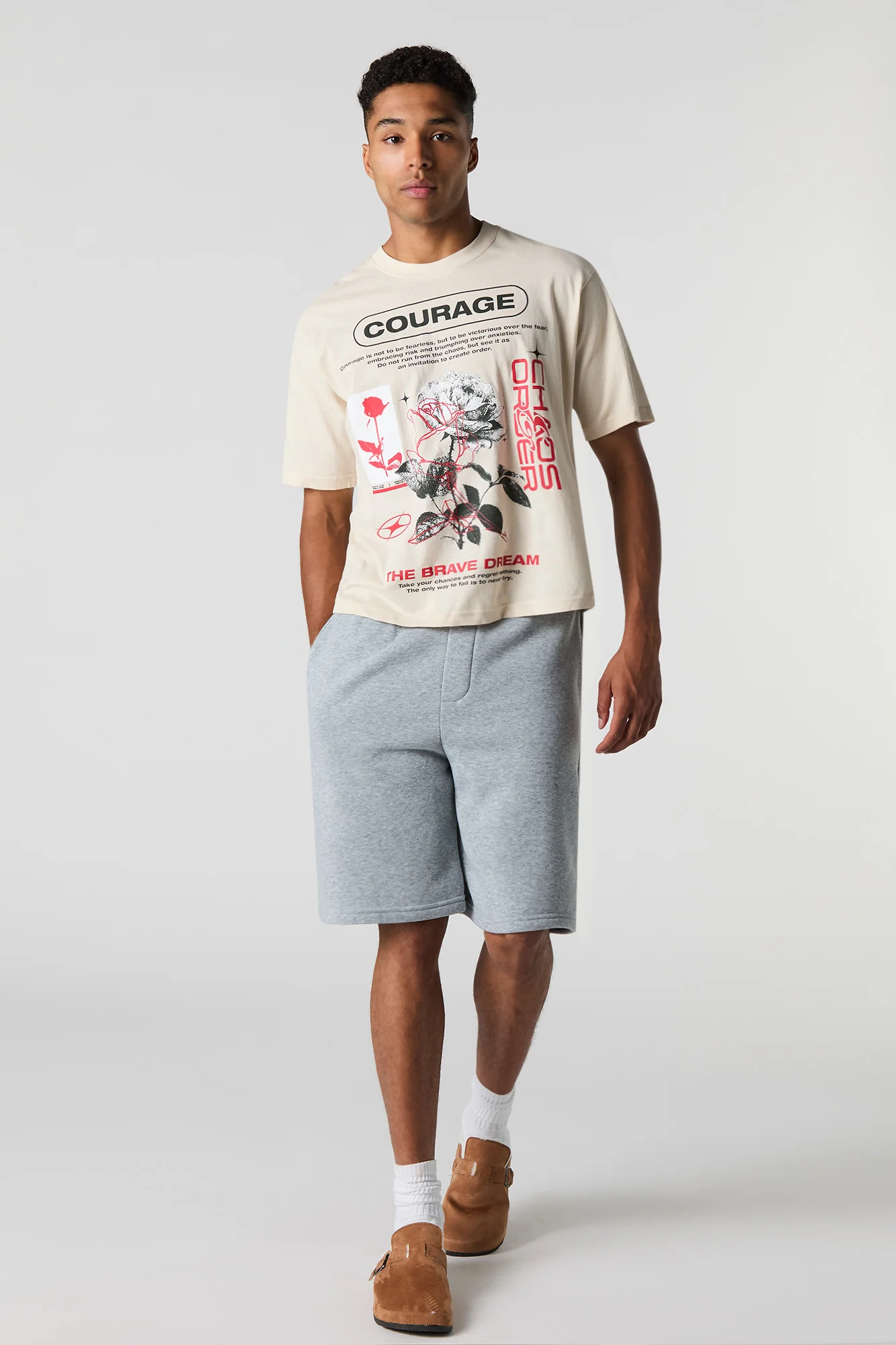 T-shirt carré fleuri - Image 3