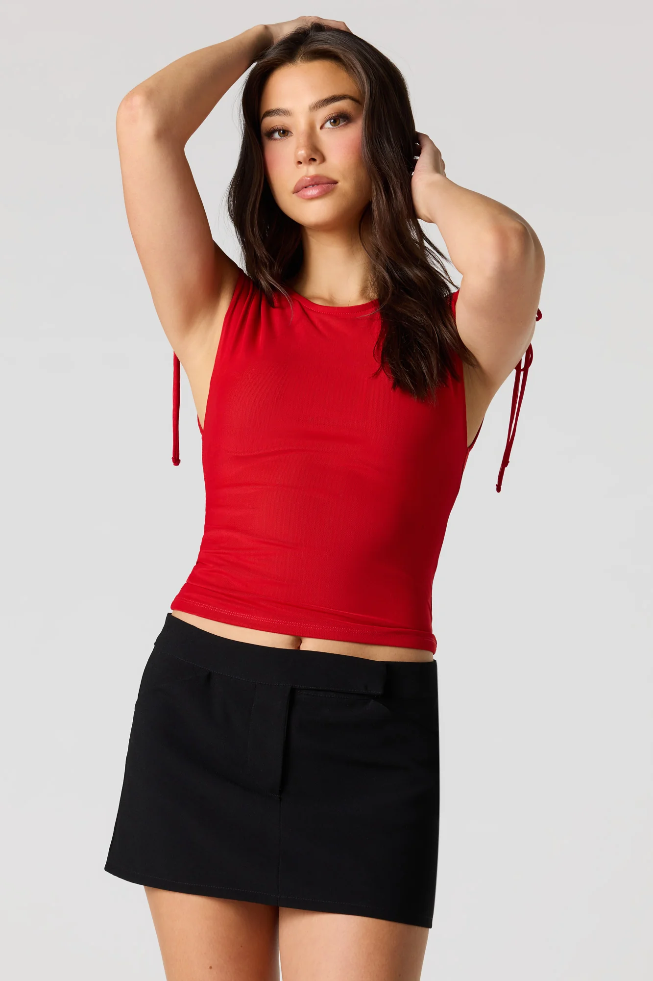 Mesh Cinched Tie Tank - Image 14