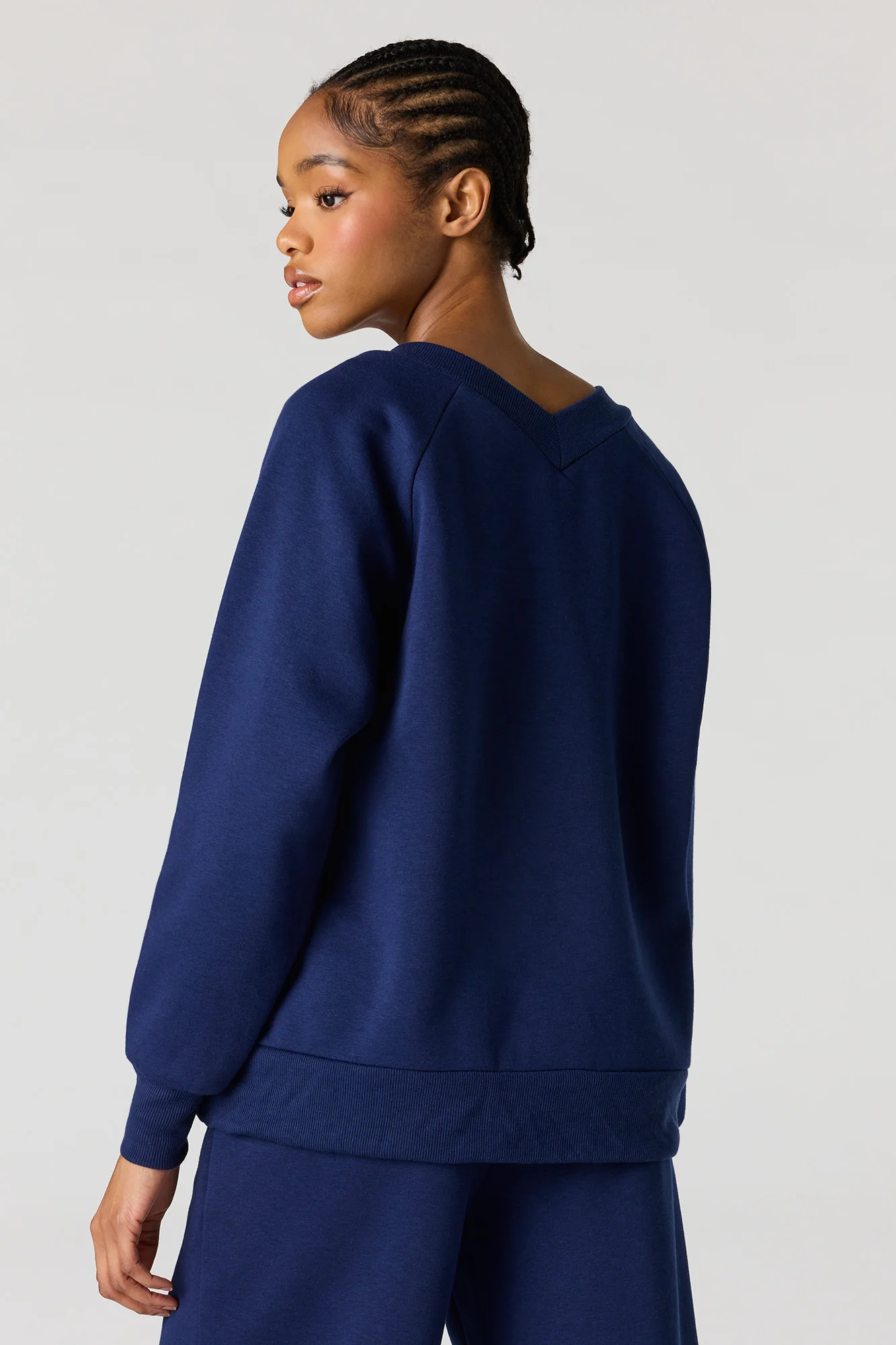 Fleece V-Neck Sweatshirt - Image 2