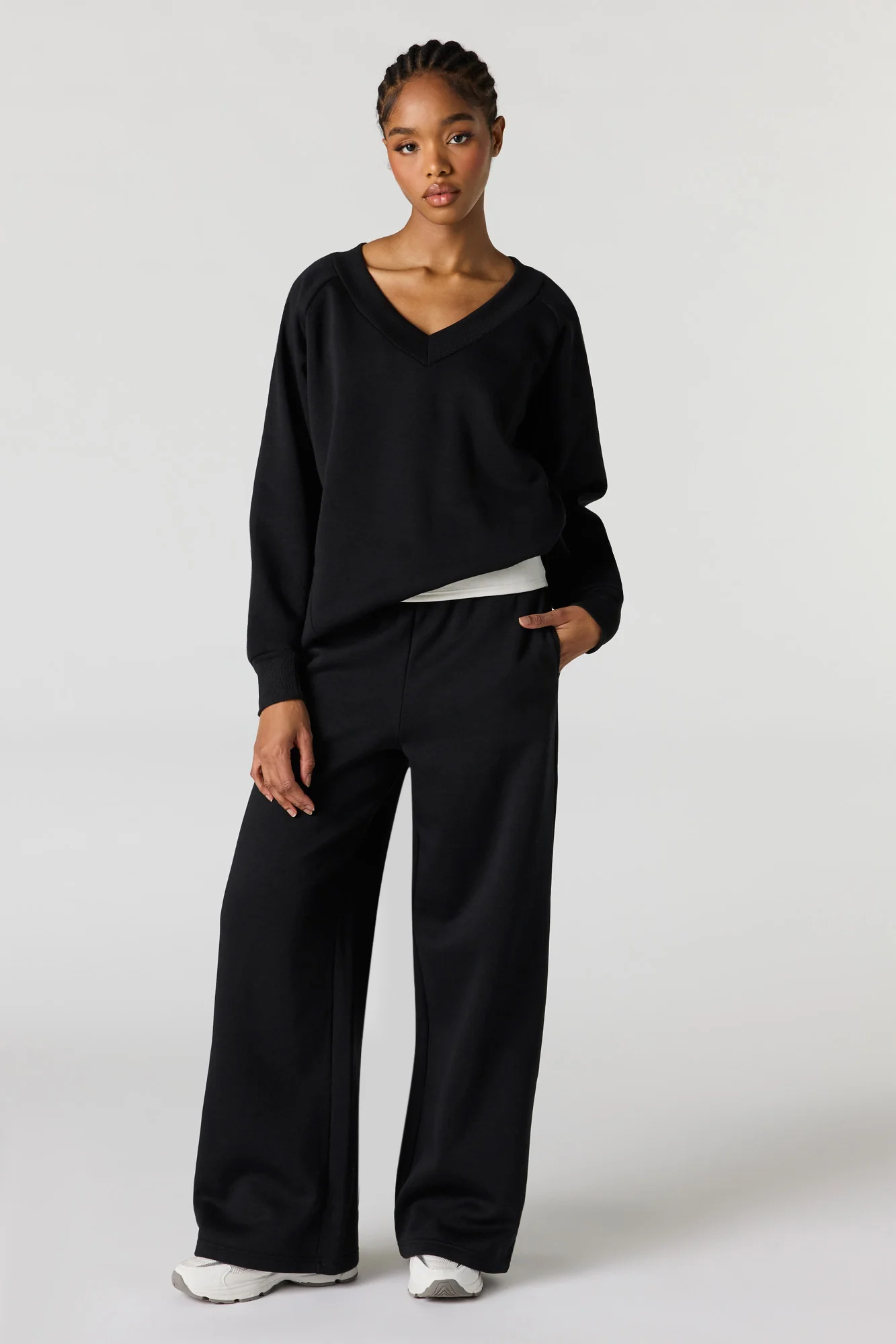 Classic Fleece Wide Leg Sweatpant - Image 4