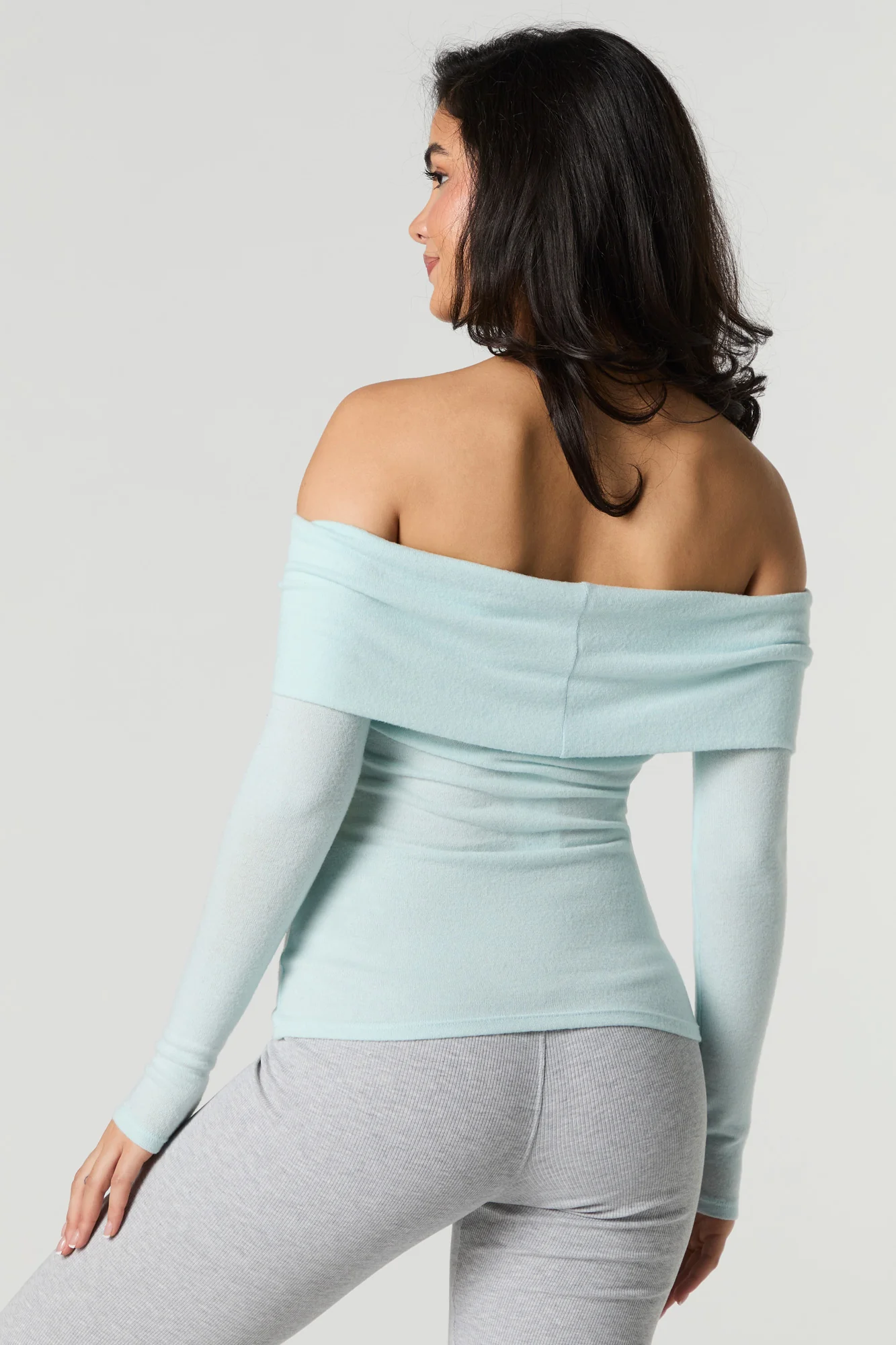 Knit Off Shoulder Long Sleeve Top - Image 11
