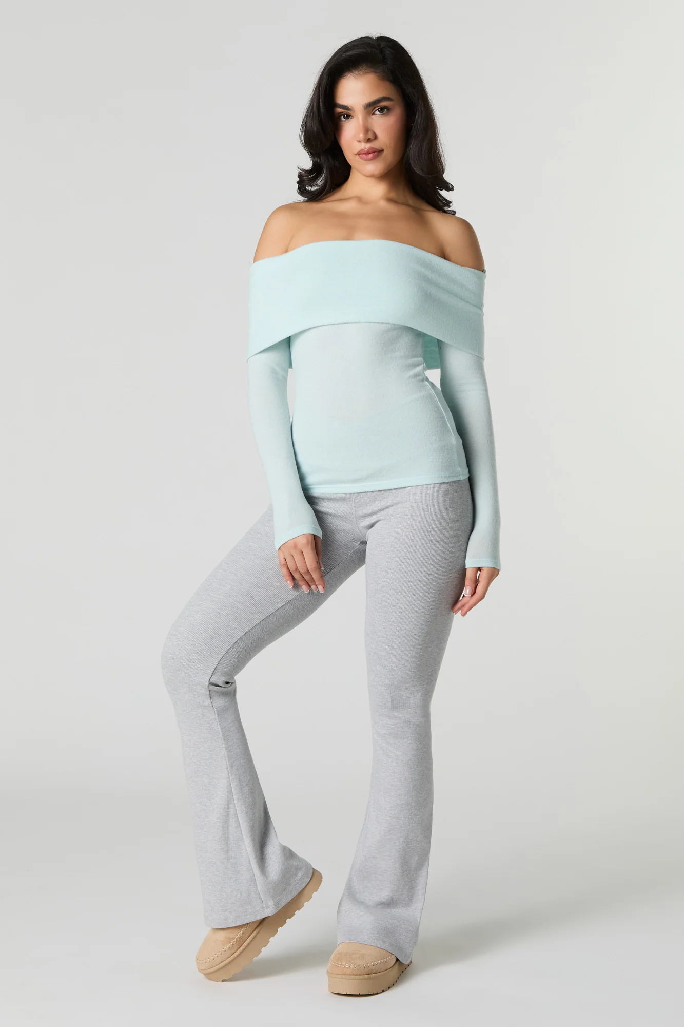 Knit Off Shoulder Long Sleeve Top - Image 12