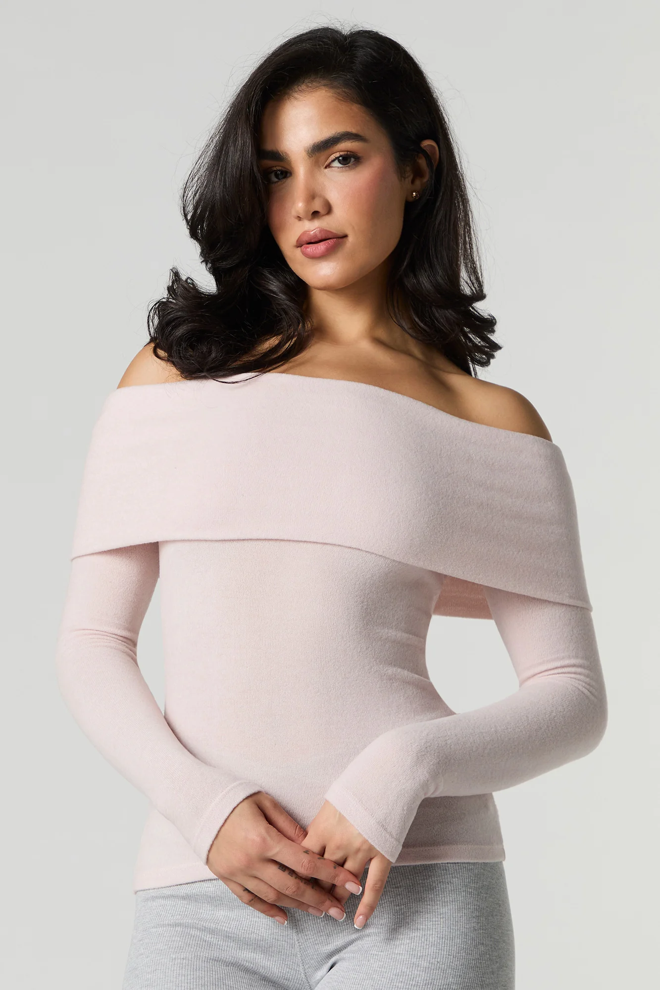 Knit Off Shoulder Long Sleeve Top - Image 13