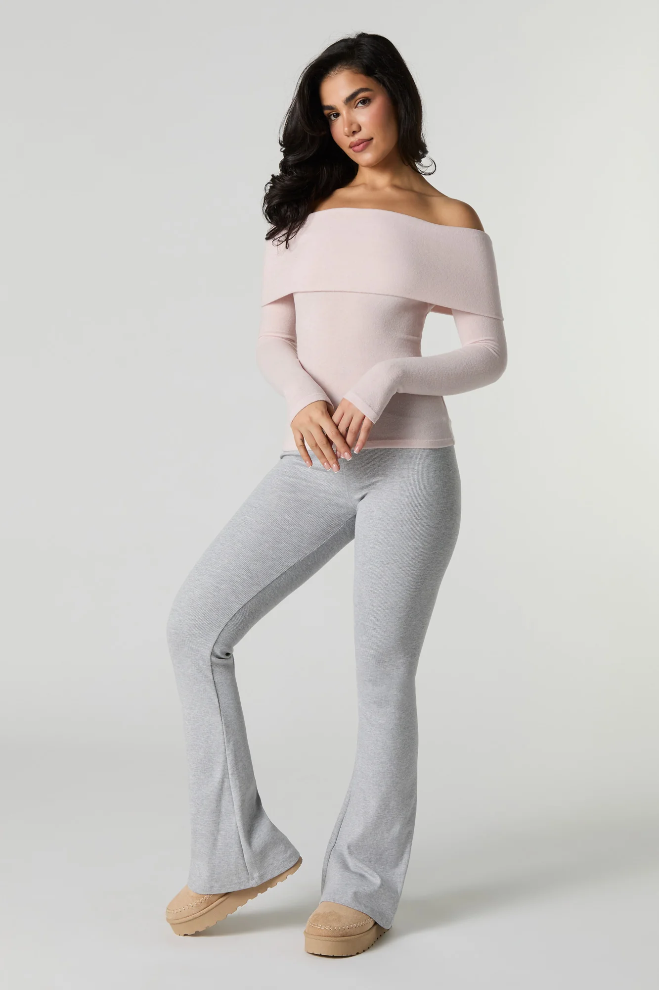 Knit Off Shoulder Long Sleeve Top - Image 15