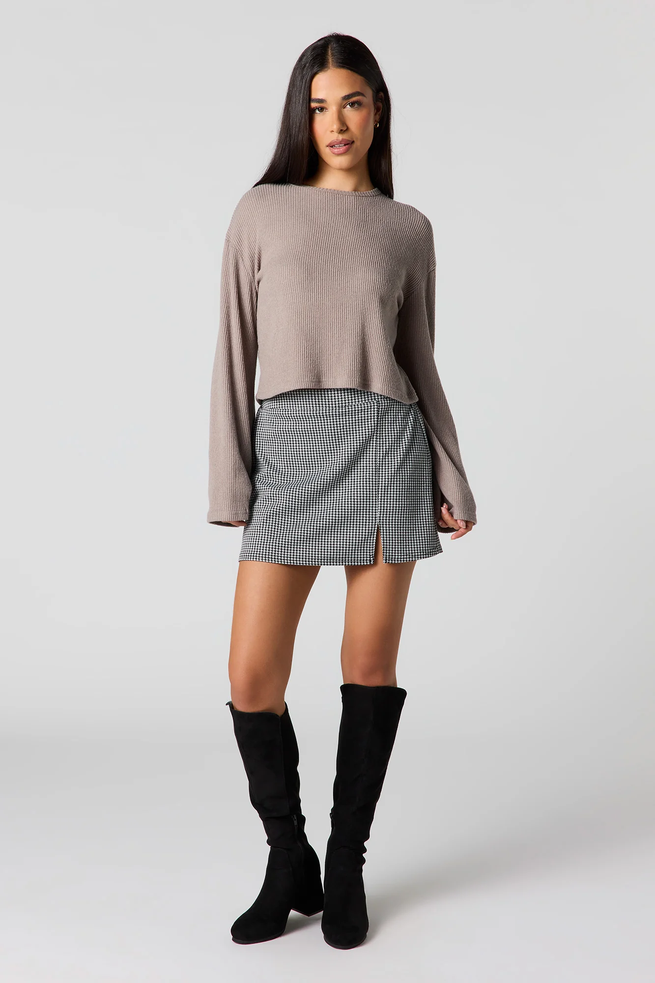 Ribbed Bell Sleeve Sweater - Image 12