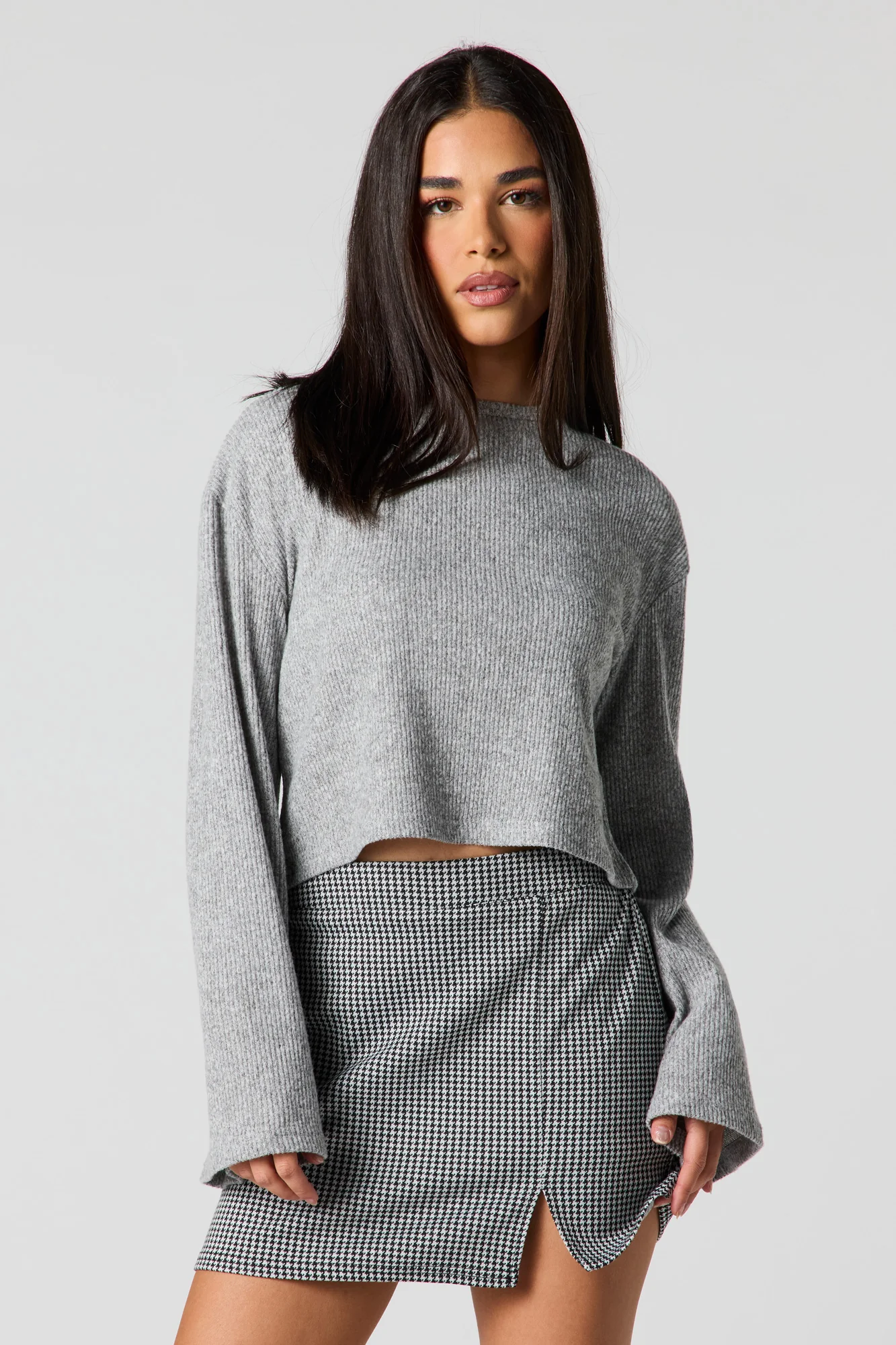 Ribbed Bell Sleeve Sweater - Image 7